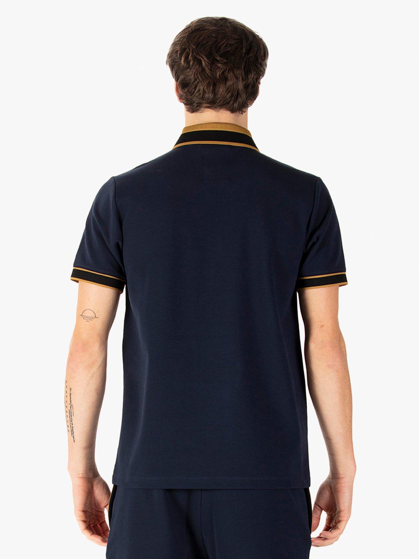 Image 2 of 6 of Luke 1977 Makait Tipped Short Sleeve Polo - Navy