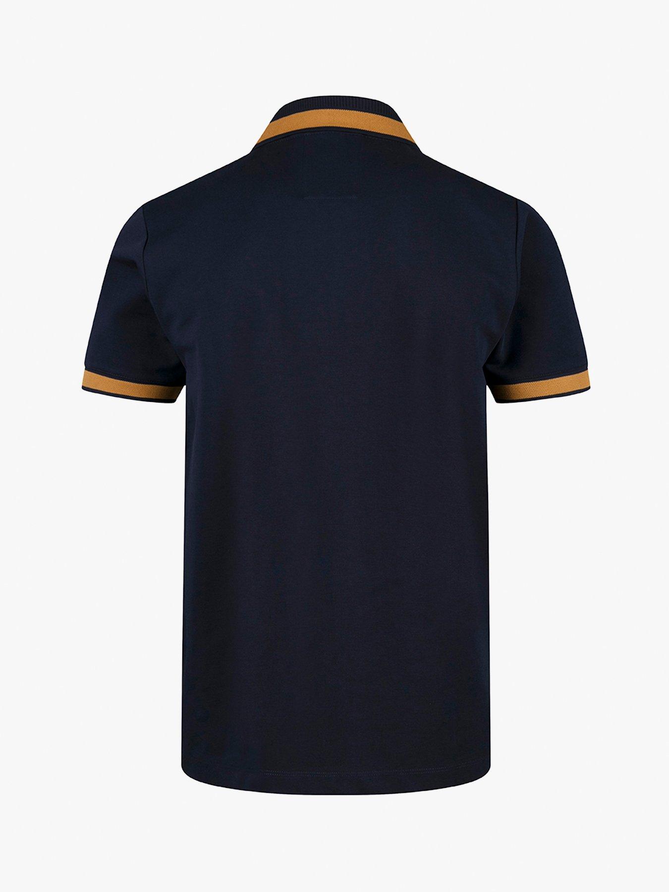 Image 5 of 6 of Luke 1977 Makait Tipped Short Sleeve Polo - Navy