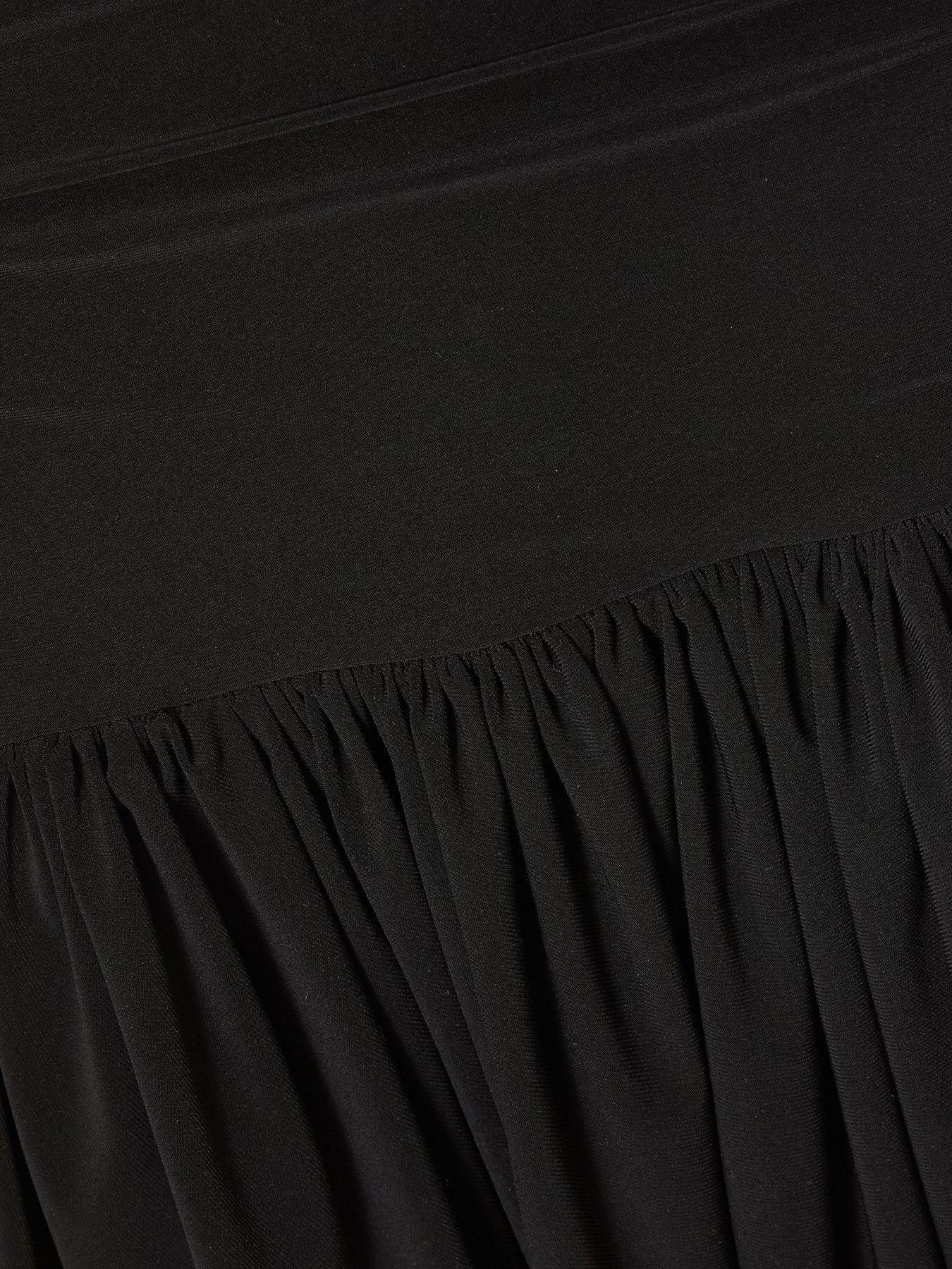 Image 6 of 6 of Quiz Black Bubble Hem Mini Dress