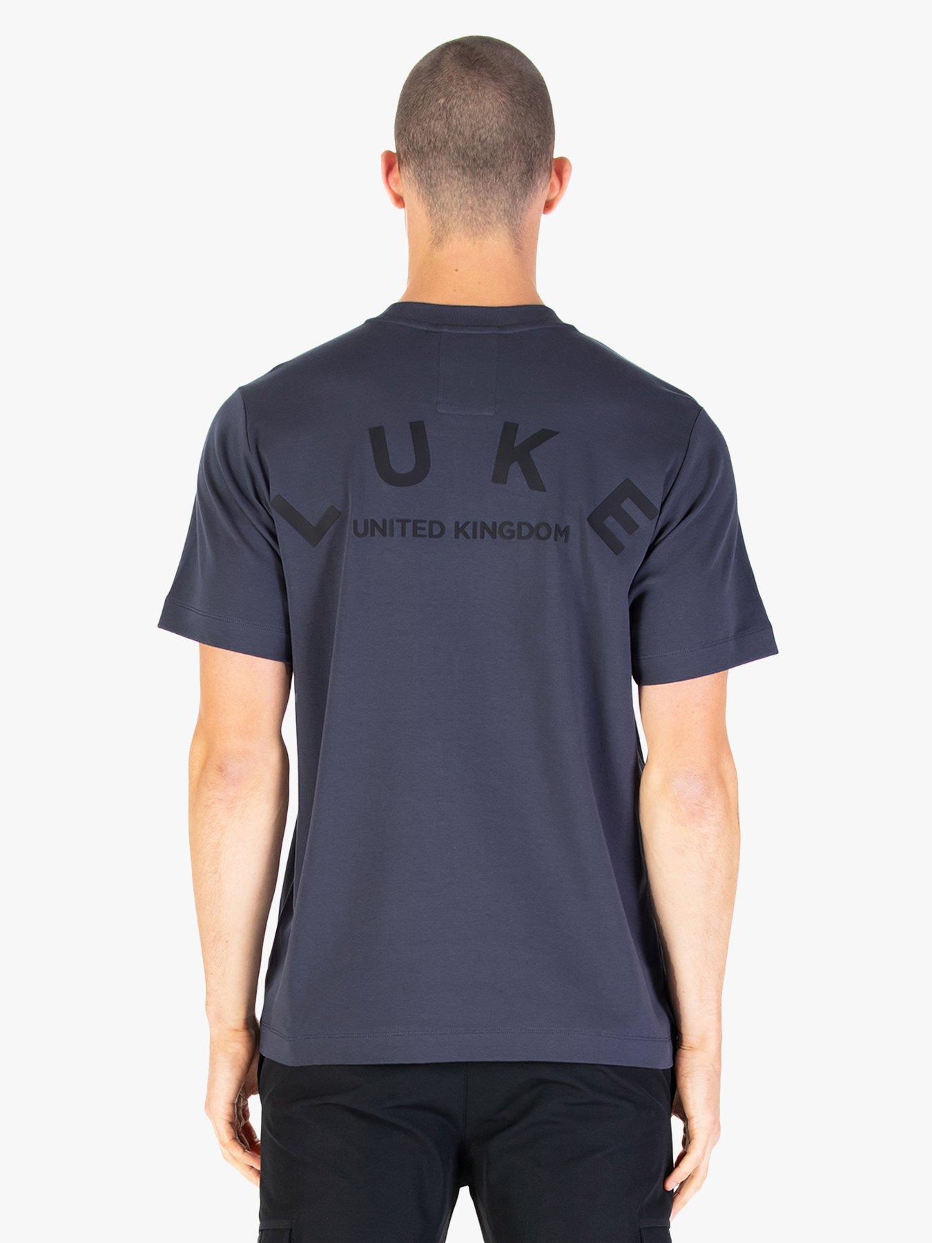 Image 1 of 6 of Luke 1977 Luxembourg Back Graphic T-shirt - Navy