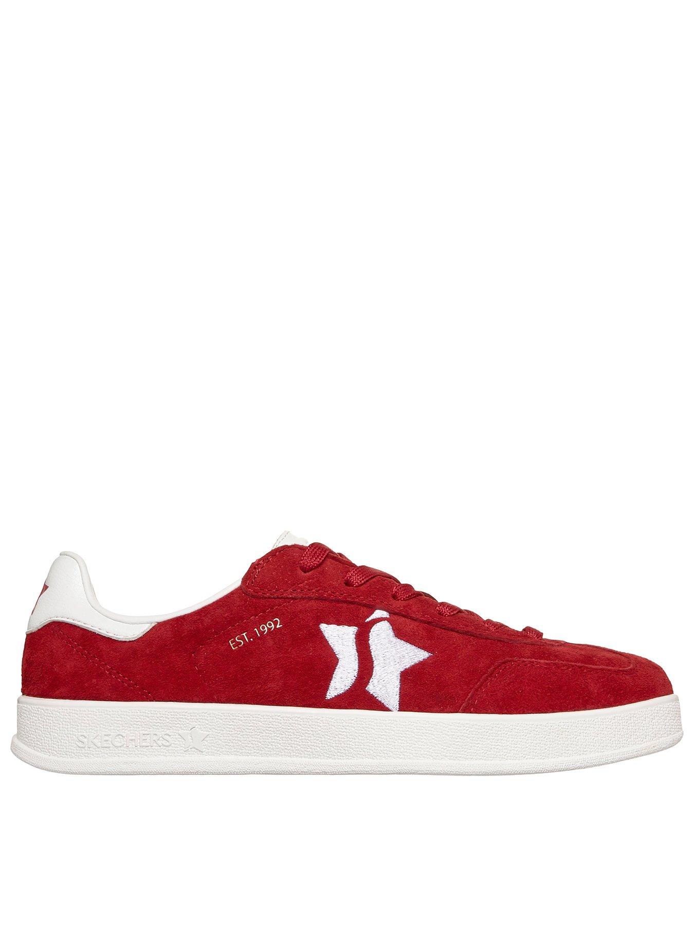 skechers-academy-court-charm-suede-overlay-lace-up-trainer-red