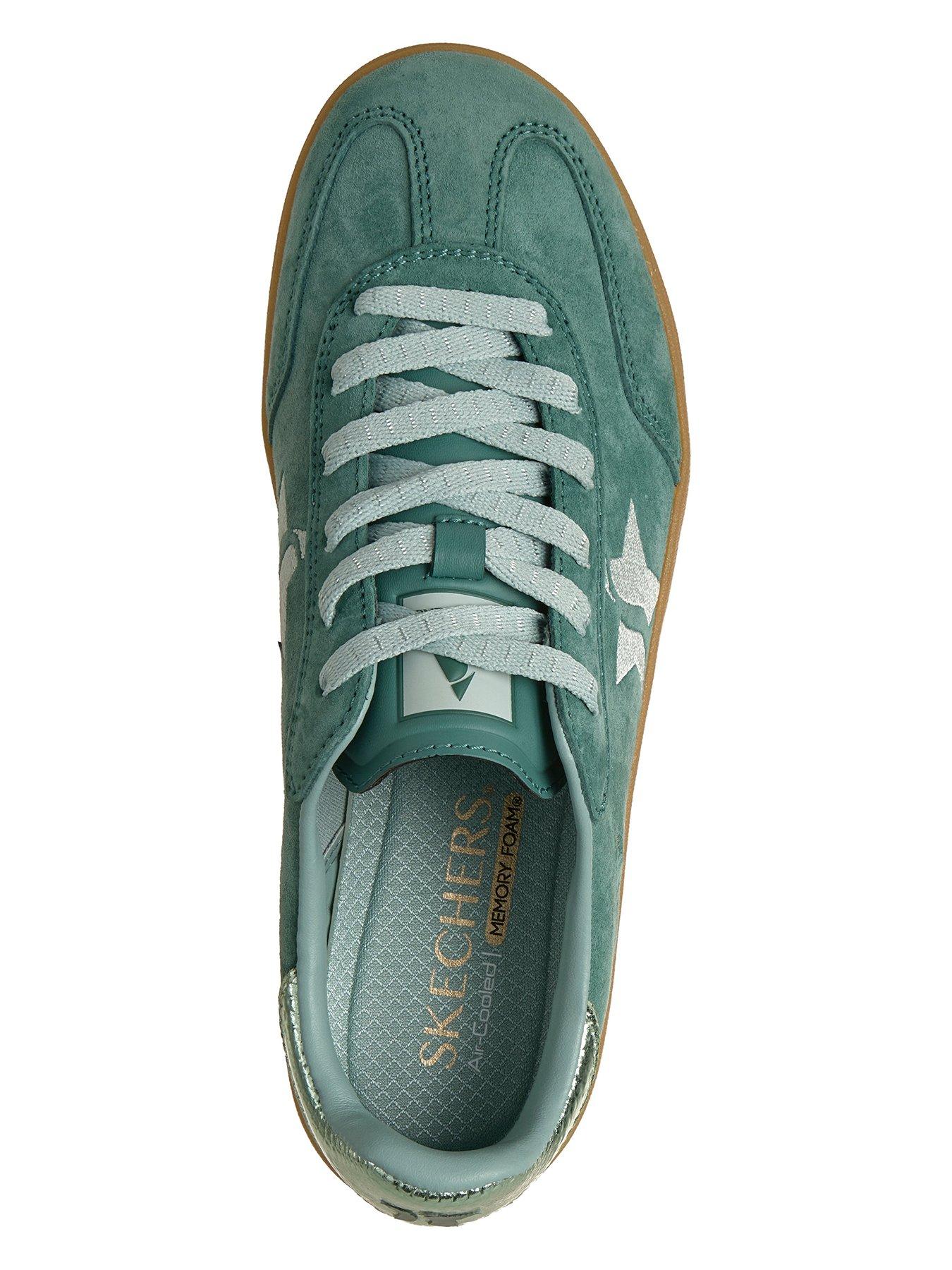 Image 3 of 5 of Skechers Academy Hi Elevated Essence Suede Overlay Lace-Up Trainer - Green