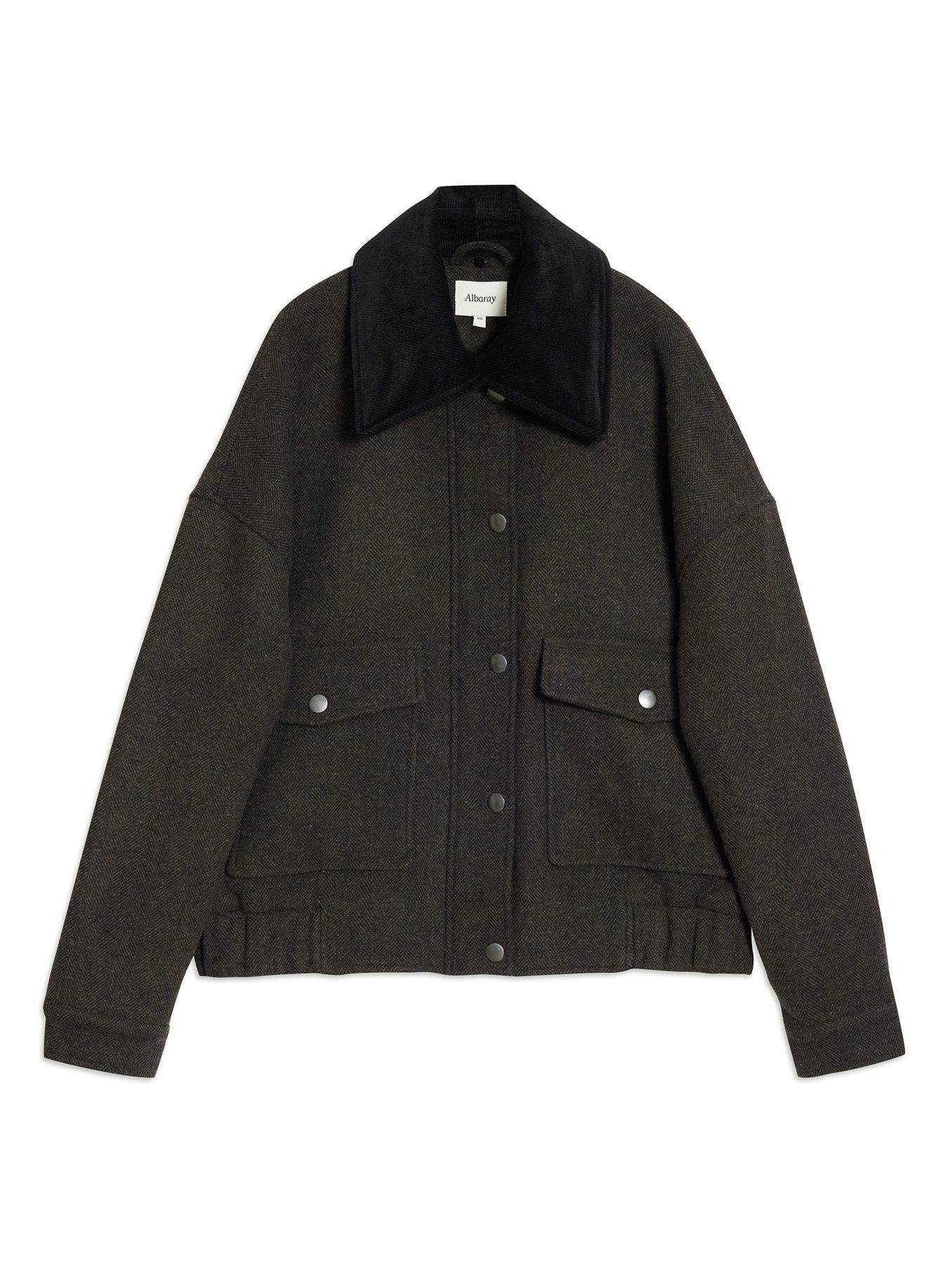 Image 4 of 4 of Albaray Removeable Collar Flannel Jacket