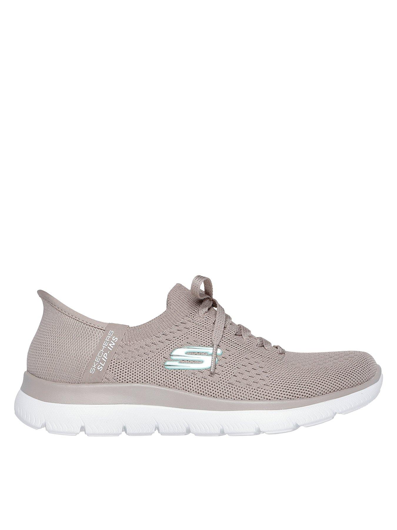 skechers-summits-new-daily-fixed-lace-slip-ins-trainer-taupe-knit