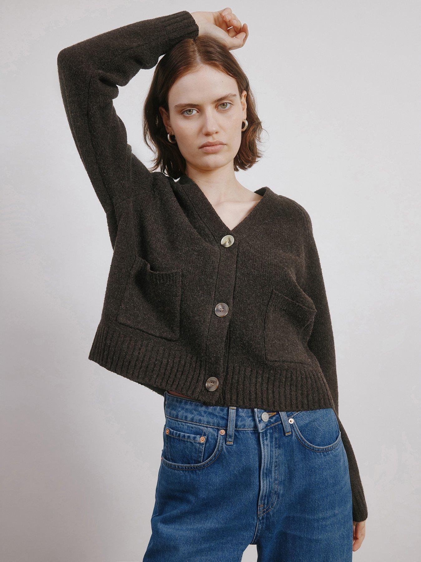 Albaray Cosy Relaxed Cardigan - Brown