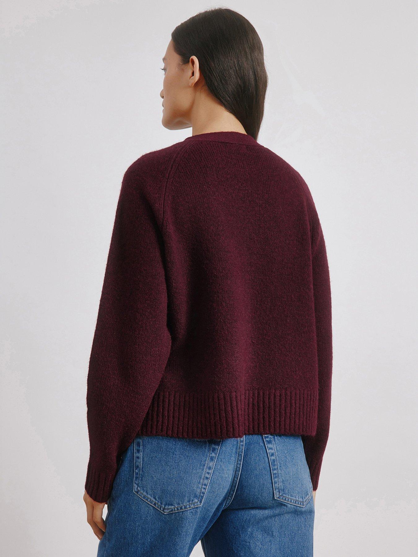  image of albaray-cosy-relaxed-cardigan-red