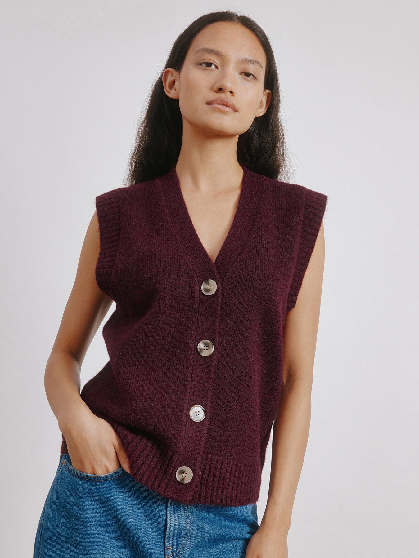 Image 1 of 4 of Albaray Cosy Button Tank - Red