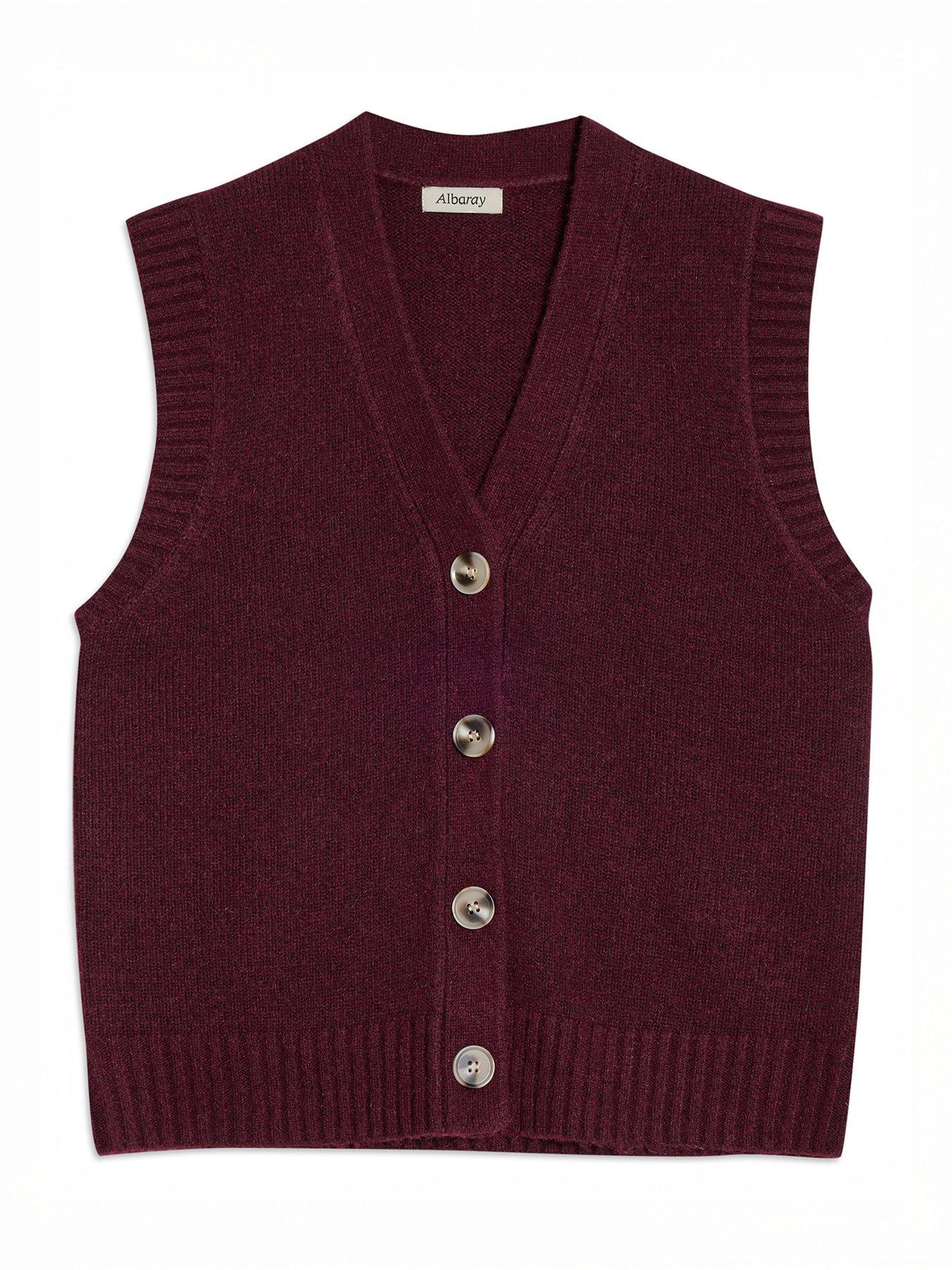 Image 4 of 4 of Albaray Cosy Button Tank - Red