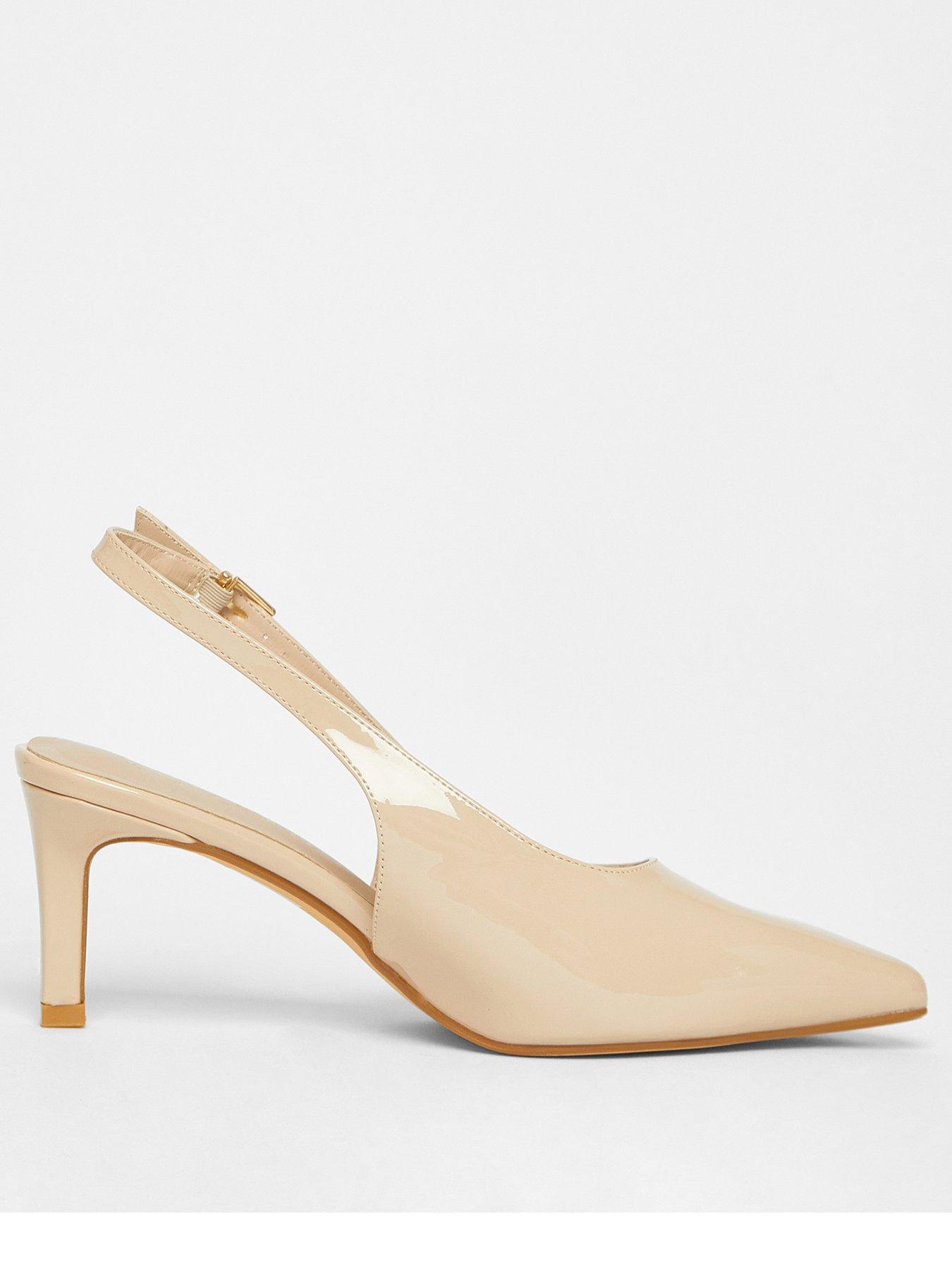 quiz-wide-fit-nude-slingback-court-heels