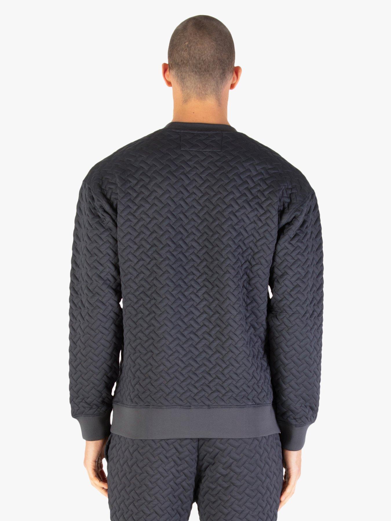 Image 2 of 6 of Luke 1977 Torridon Textured Sweatshirt - Grey