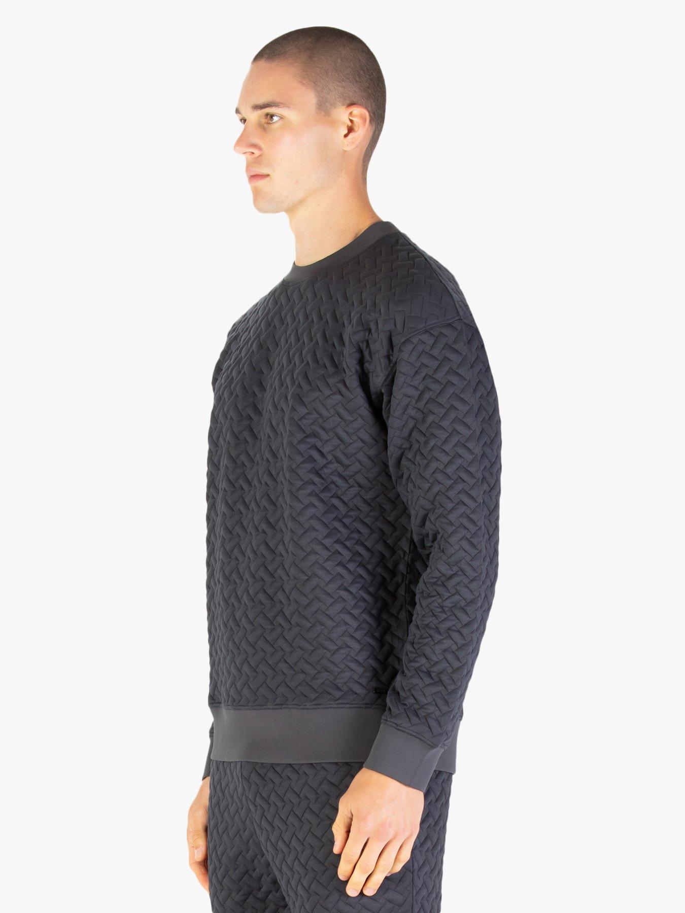 Image 3 of 6 of Luke 1977 Torridon Textured Sweatshirt - Grey