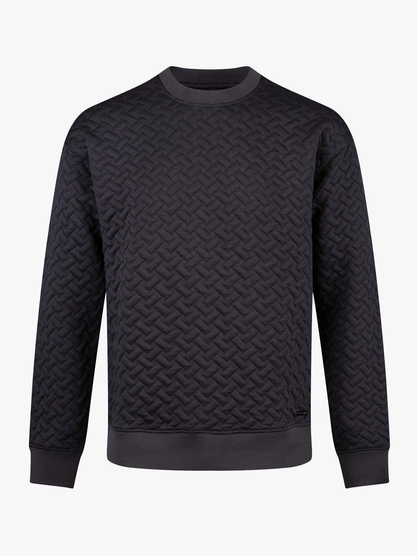 Image 4 of 6 of Luke 1977 Torridon Textured Sweatshirt - Grey