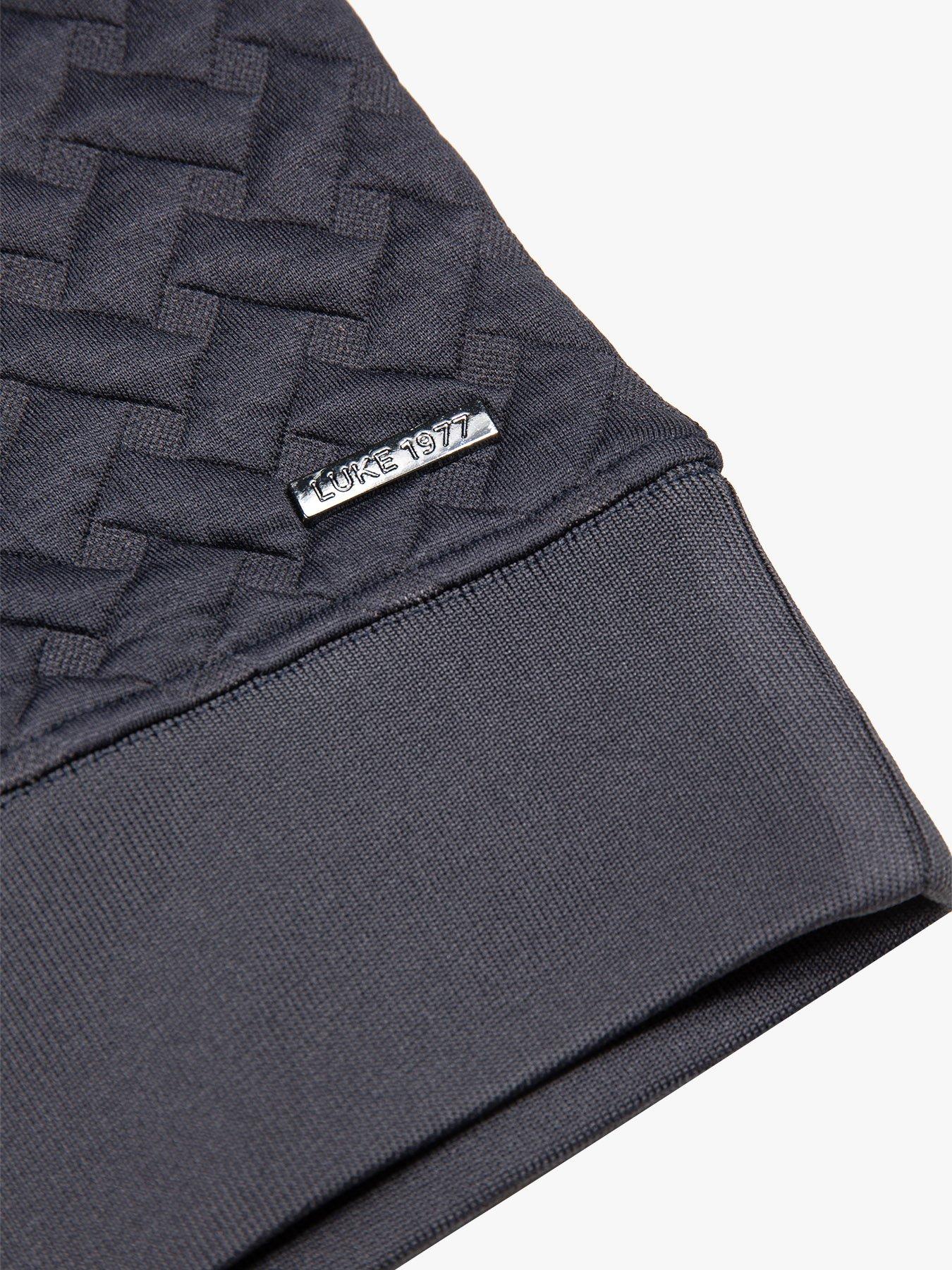 Image 6 of 6 of Luke 1977 Torridon Textured Sweatshirt - Grey