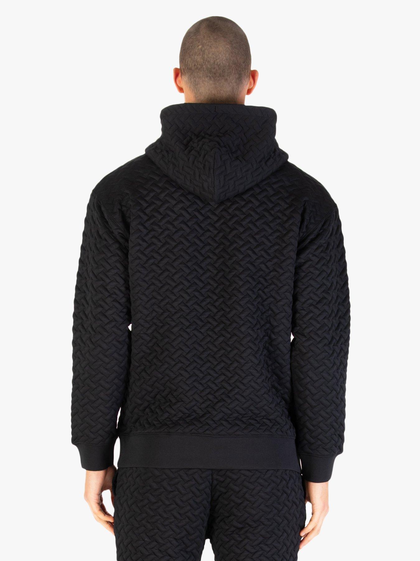  image of luke-1977-melrose-textured-sweatshirt-black