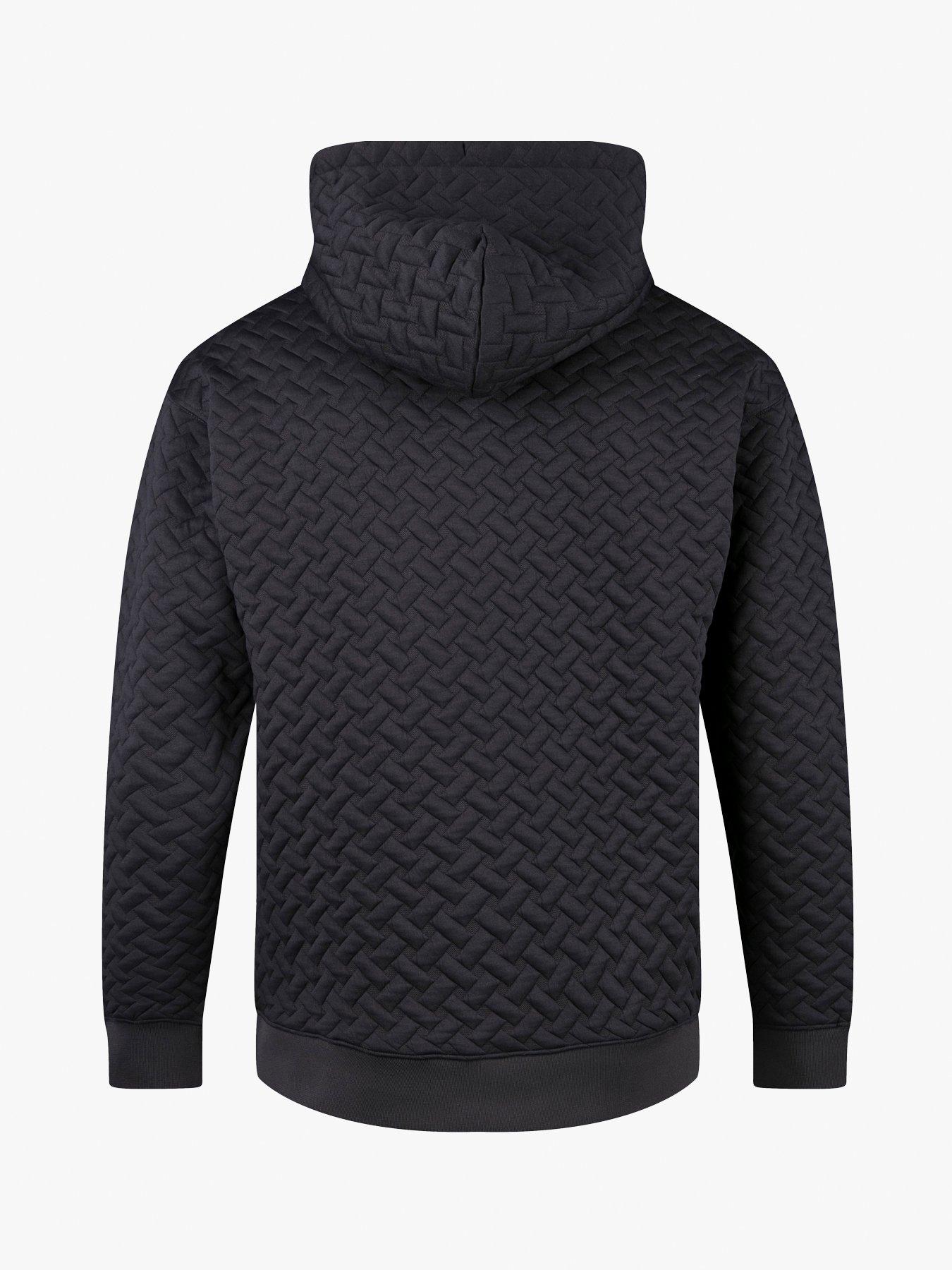  image of luke-1977-melrose-textured-sweatshirt-grey