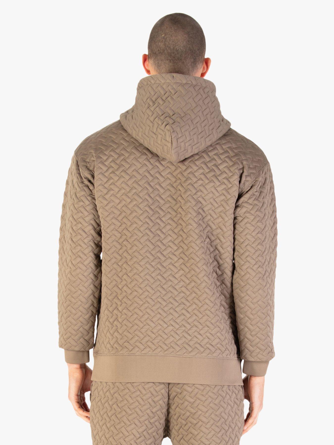  image of luke-1977-melrose-textured-sweatshirt-brown