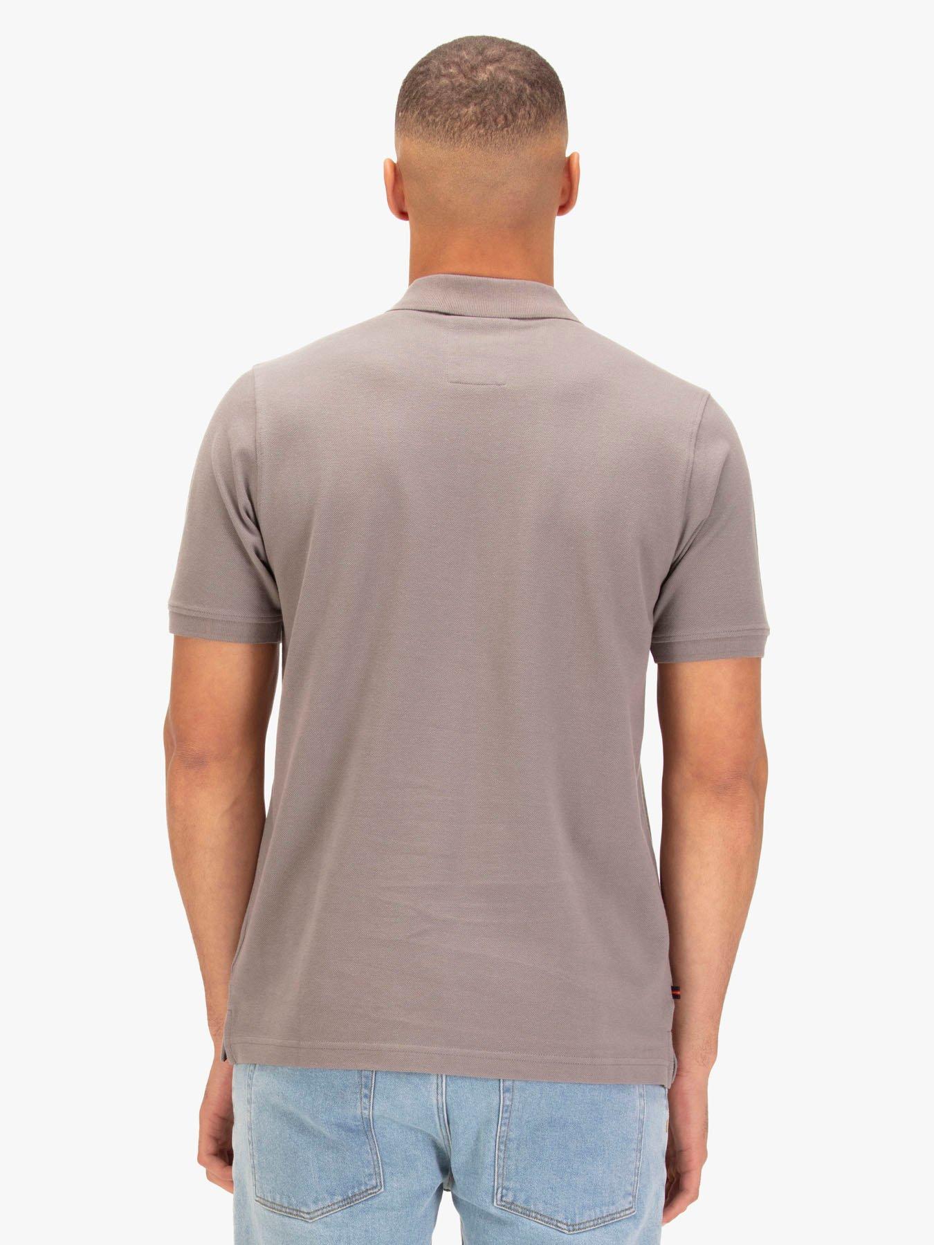 image of luke-1977-new-mead-sport-short-sleeve-polo-light-grey