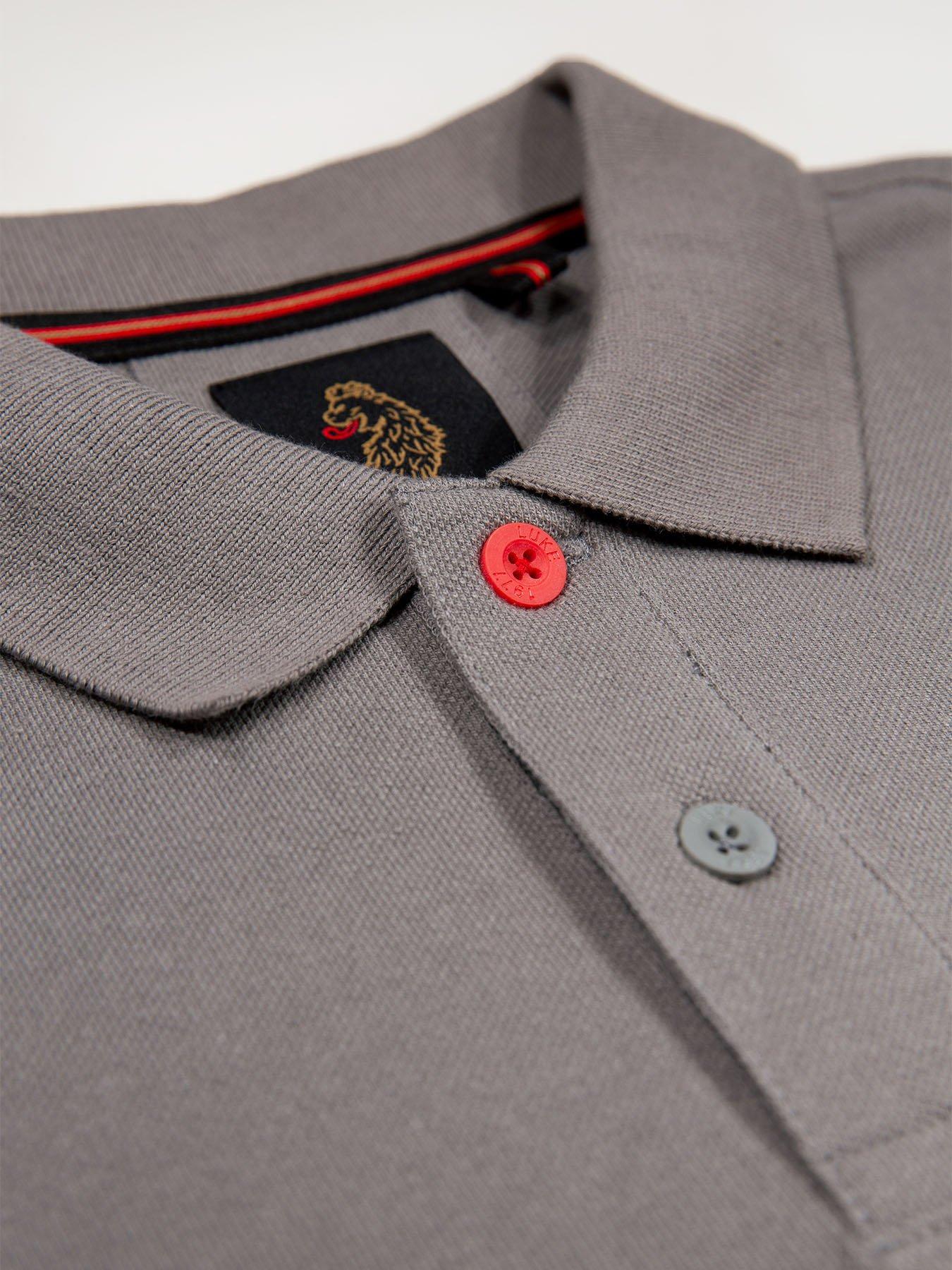  image of luke-1977-new-mead-sport-short-sleeve-polo-light-grey