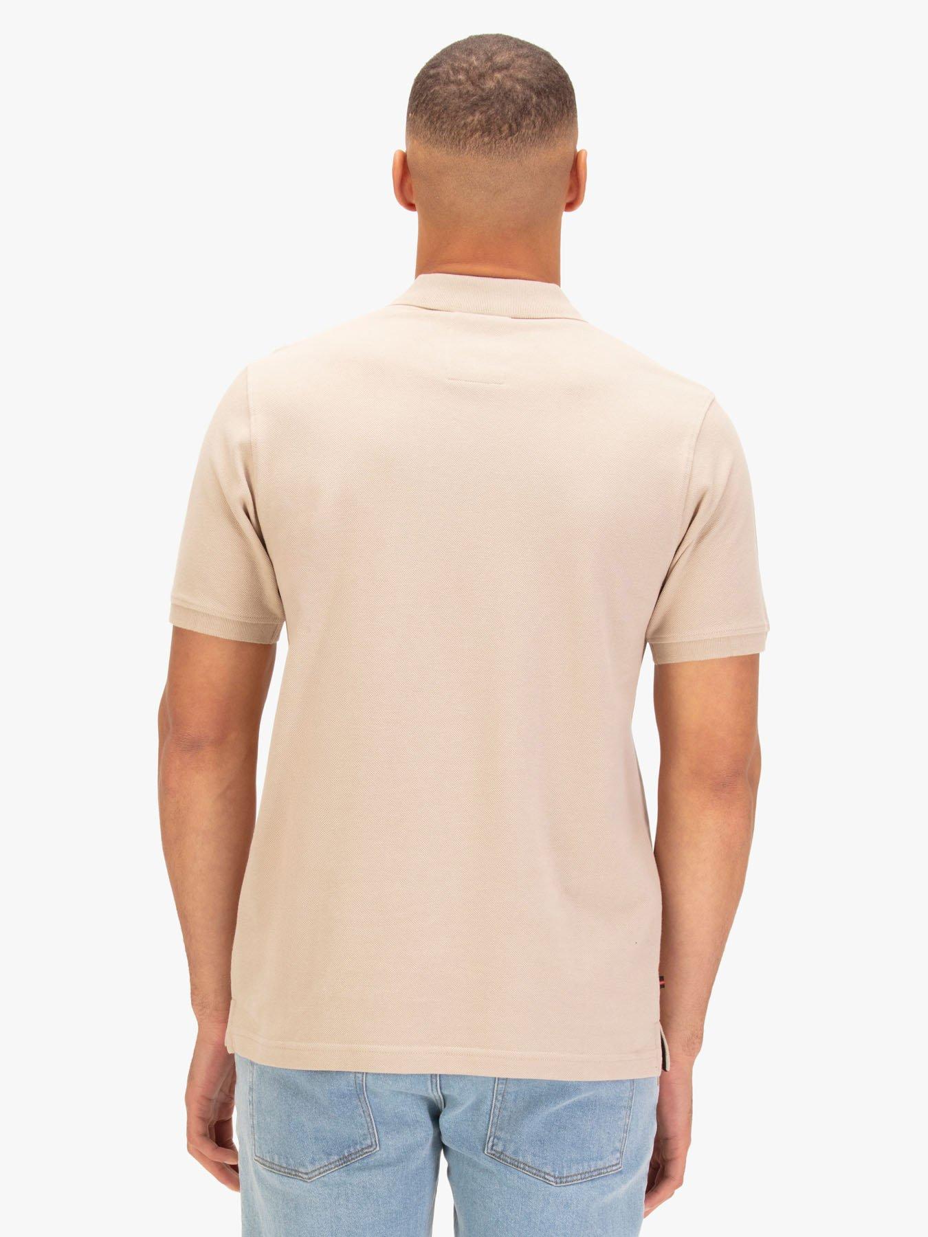  image of luke-1977-new-mead-sport-short-sleeve-polo-beige