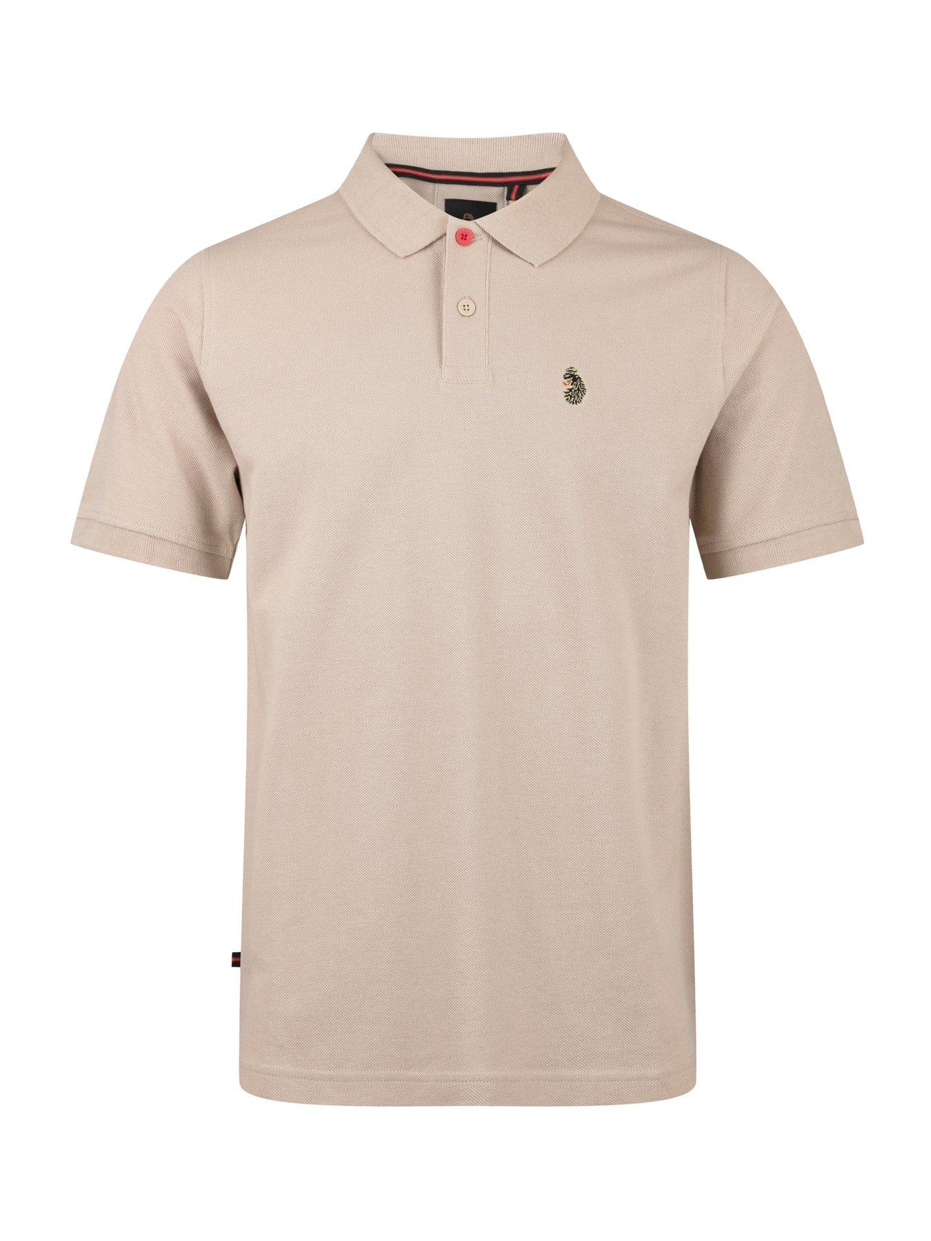  image of luke-1977-new-mead-sport-short-sleeve-polo-beige