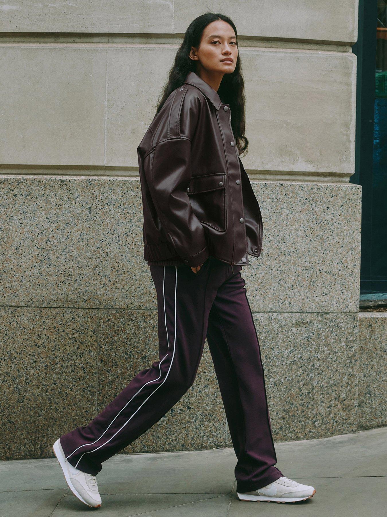  image of albaray-faux-leather-bomber