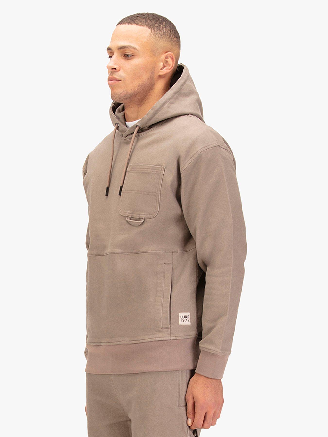  image of luke-1977-miter-carpenter-hoodie-brown
