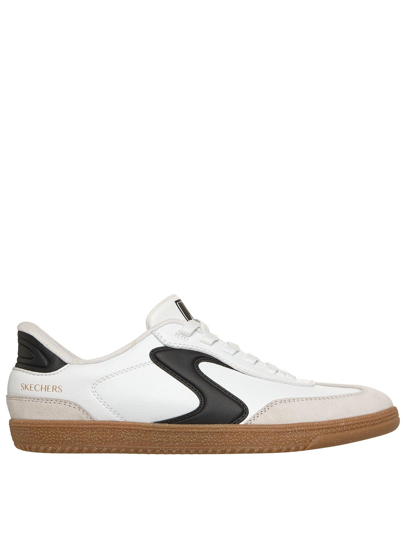 skechers-hotshot-perfect-choice-duraleather-bungee-lace-slip-ins-trainer-white-duraleather