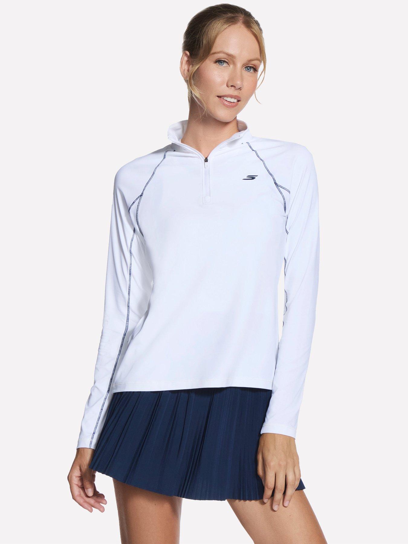  image of skechers-stride-performance-14-zip-jacket-white