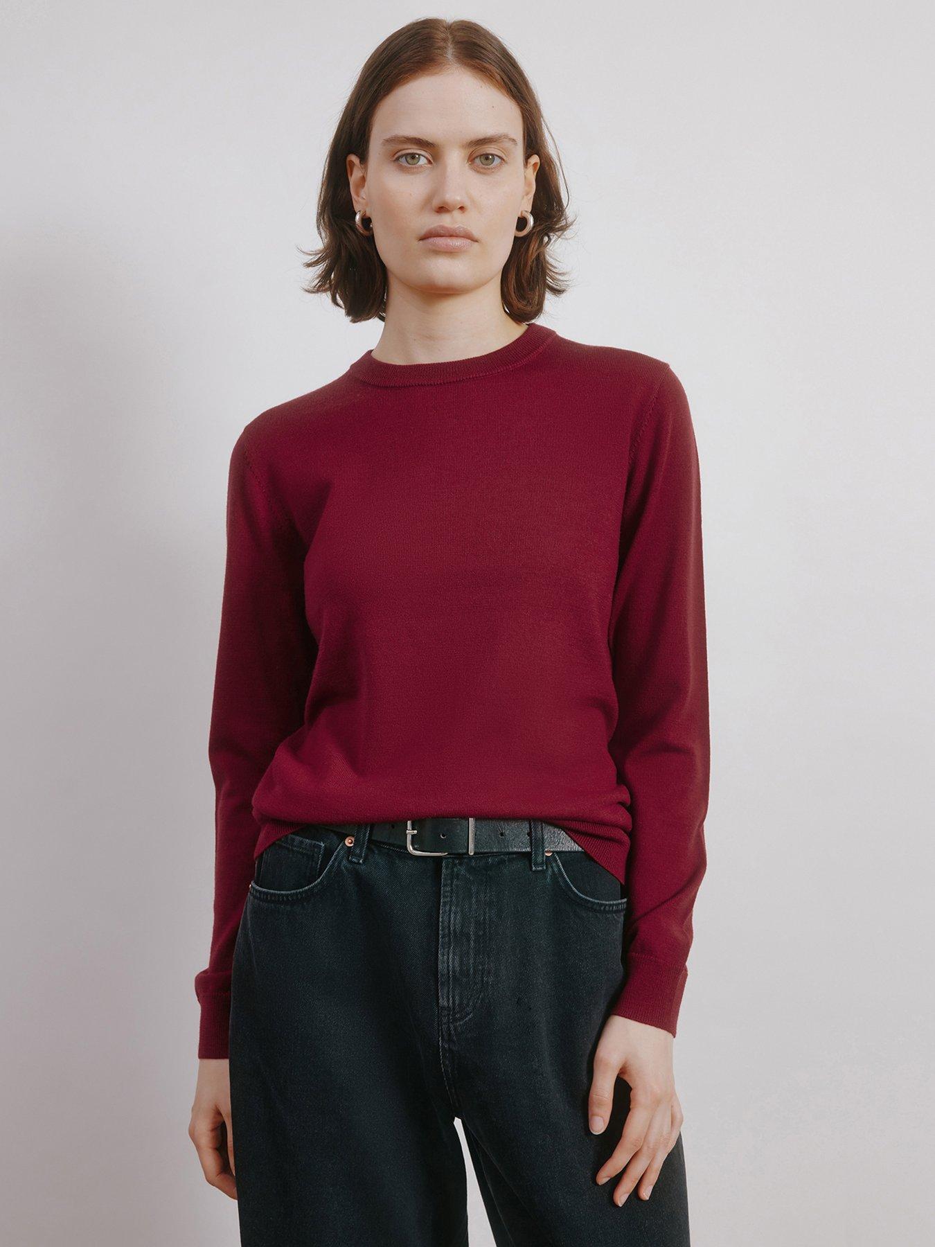 Albaray Fine Merino Wool Jumper - Red
