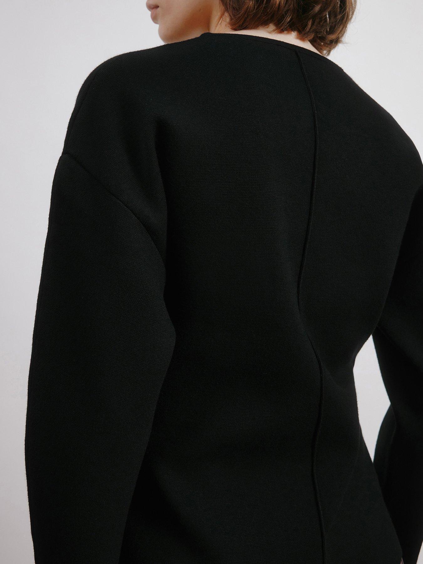  image of albaray-cocoon-jumper-black