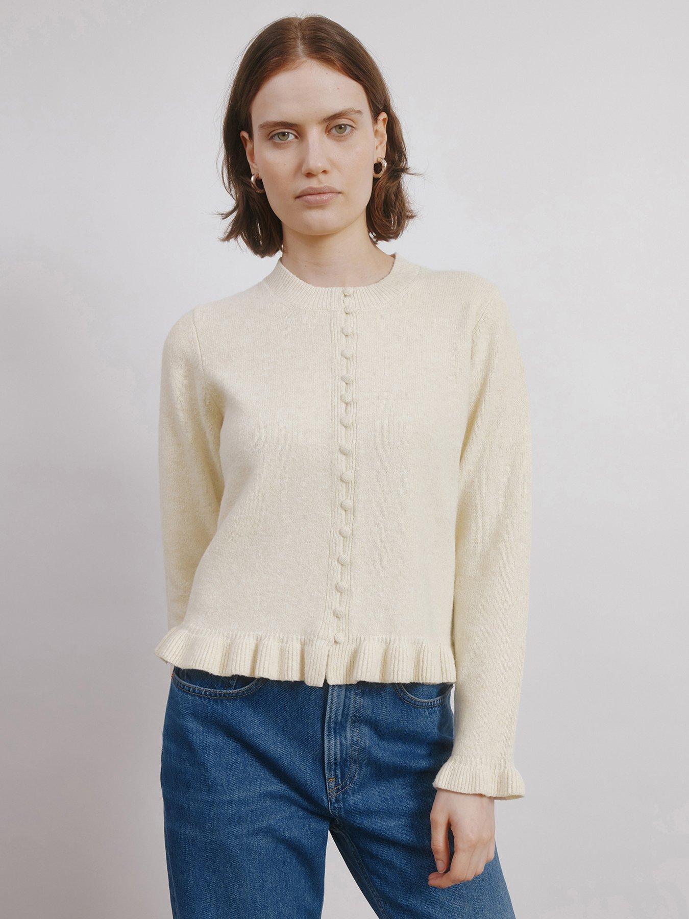 Image 1 of 4 of Albaray Frill Multi Button Cardigan