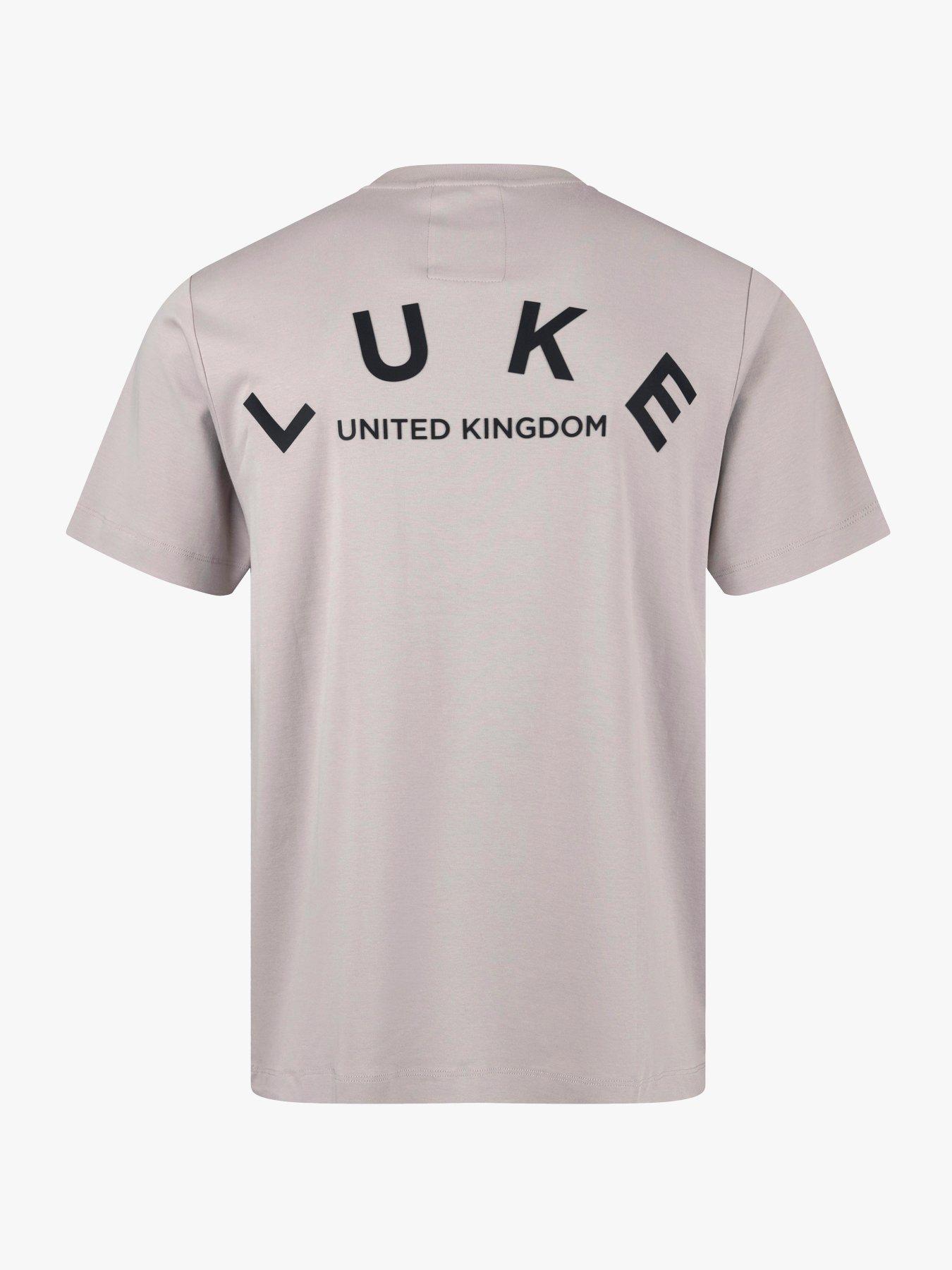 Image 4 of 6 of Luke 1977 Luxembourg Back Graphic T-shirt - Grey