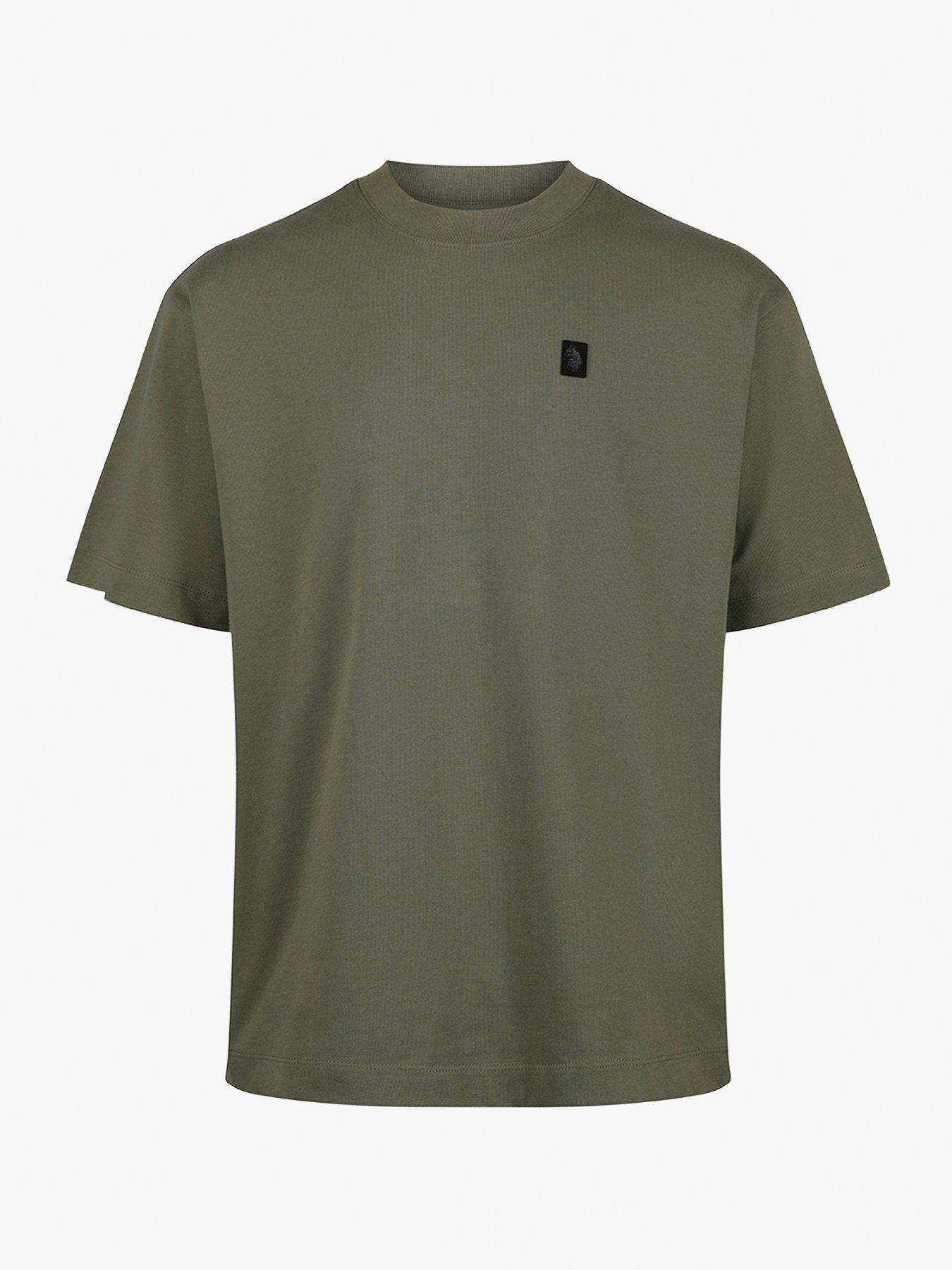 Image 4 of 6 of Luke 1977 Clarke Crew T-shirt - Khaki