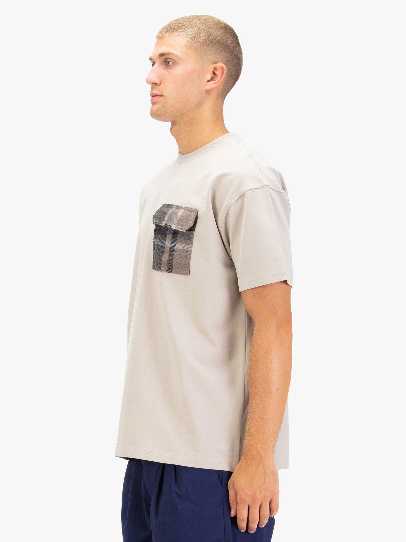 Image 3 of 6 of Luke 1977 Kington Pocket T-shirt - Beige