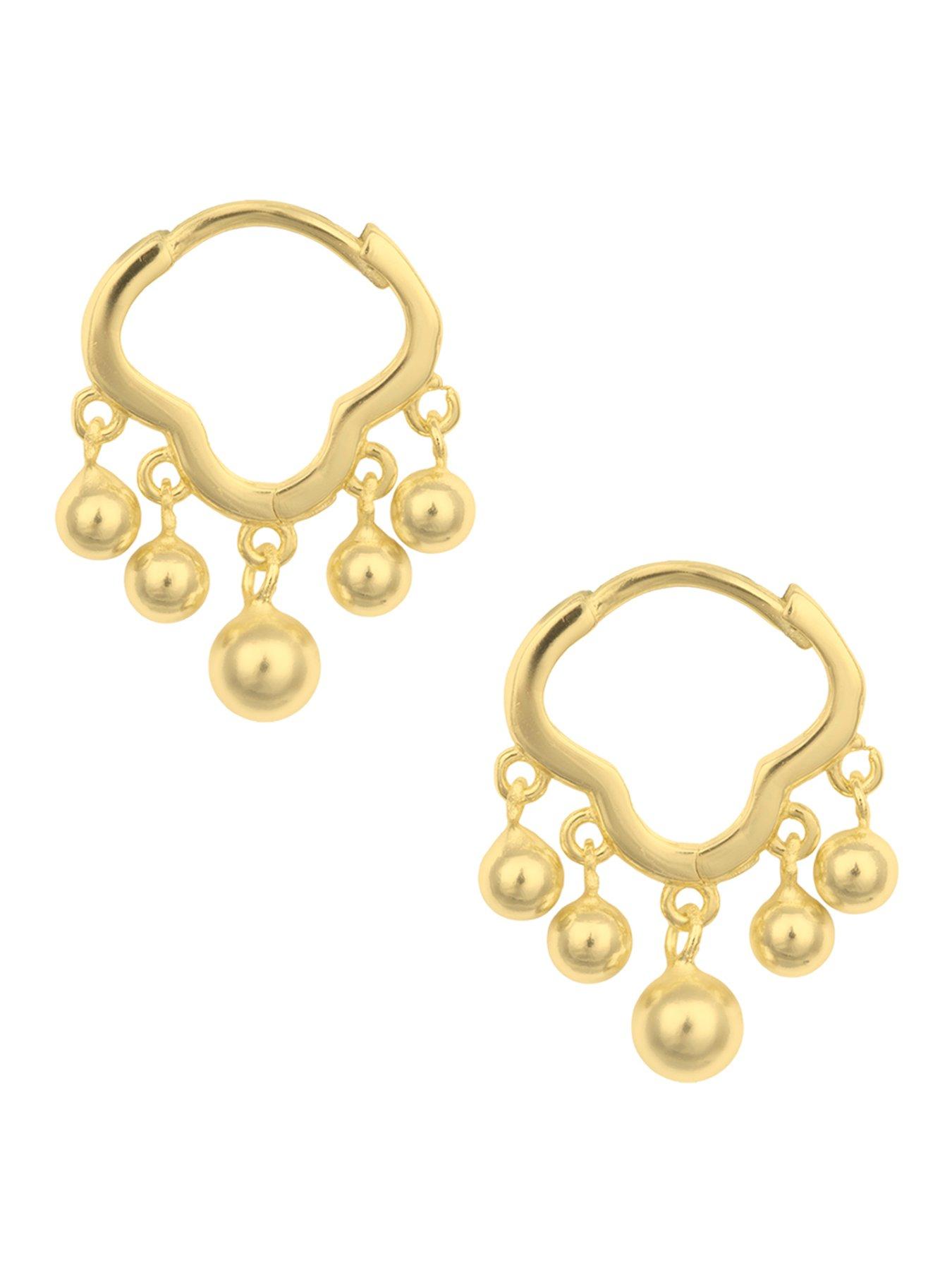 undefined Gold Plated Sterling Silver Chandelier Earrings