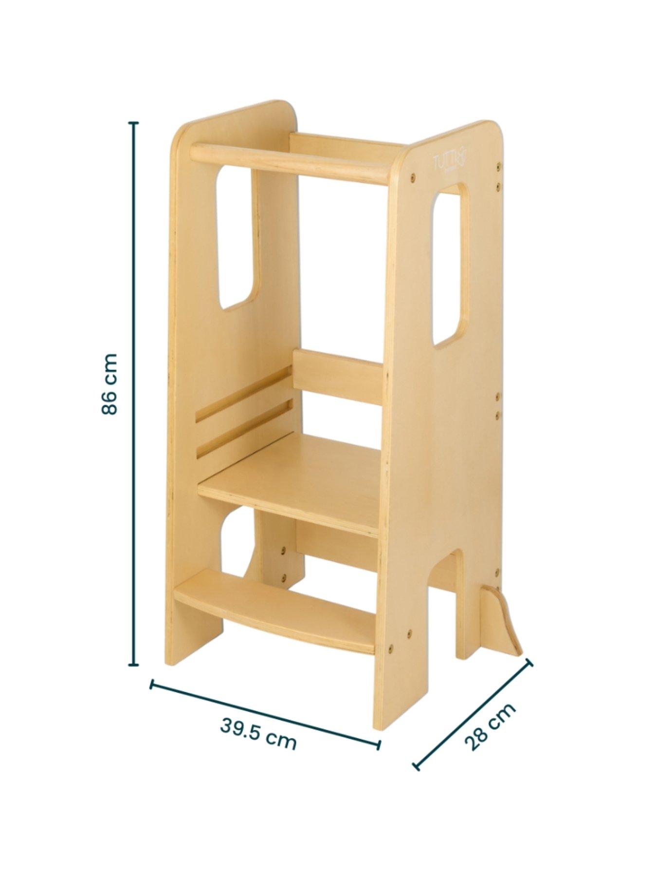 Image 7 of 7 of Tutti Bambini Helping Hands Montessori Toddler Learning Tower - Natural