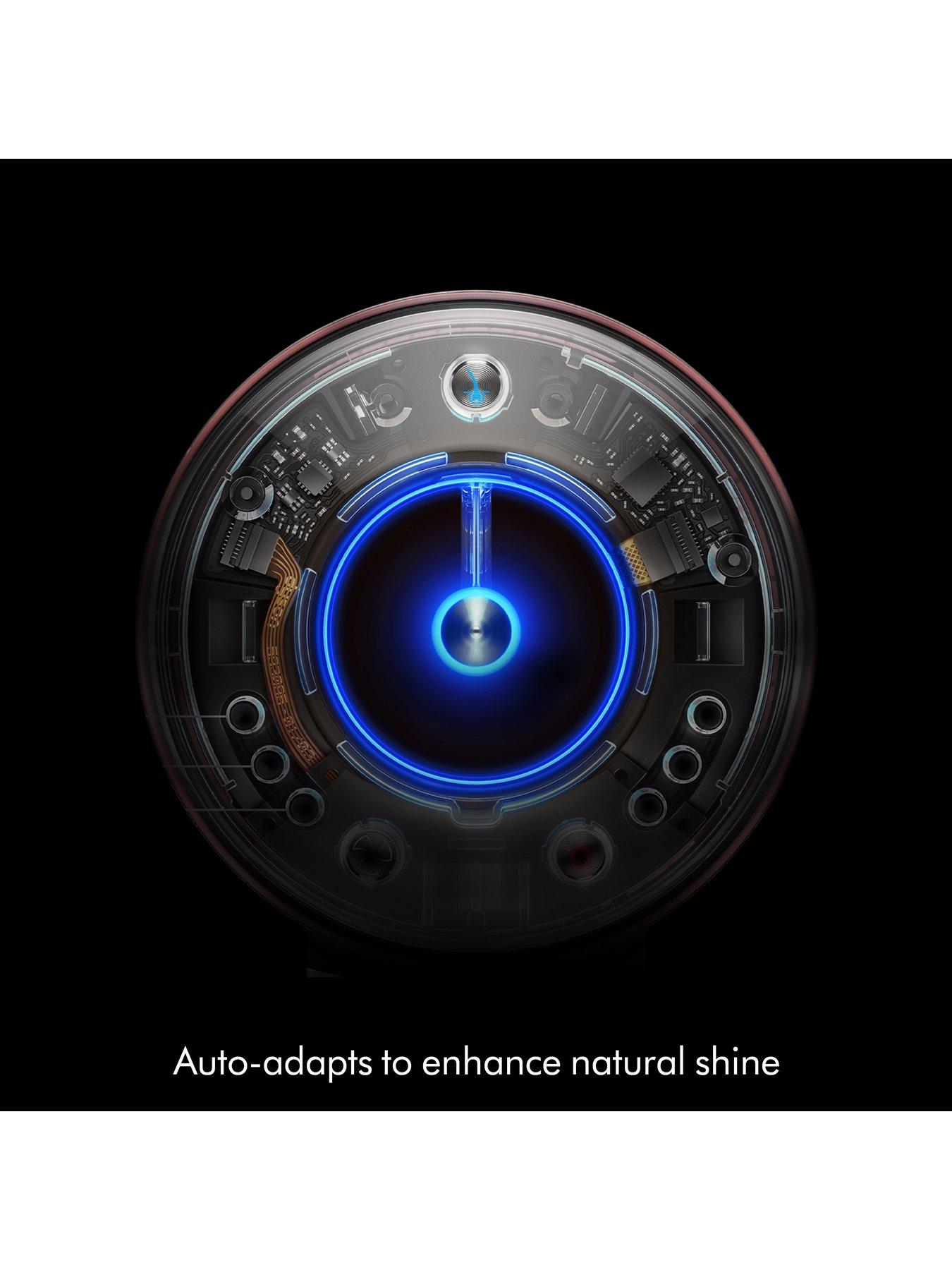  image of dyson-supersonic-nuraltrade-hair-dryer-with-diffuser-for-curly-amp-coily-hair-in-amber-silk