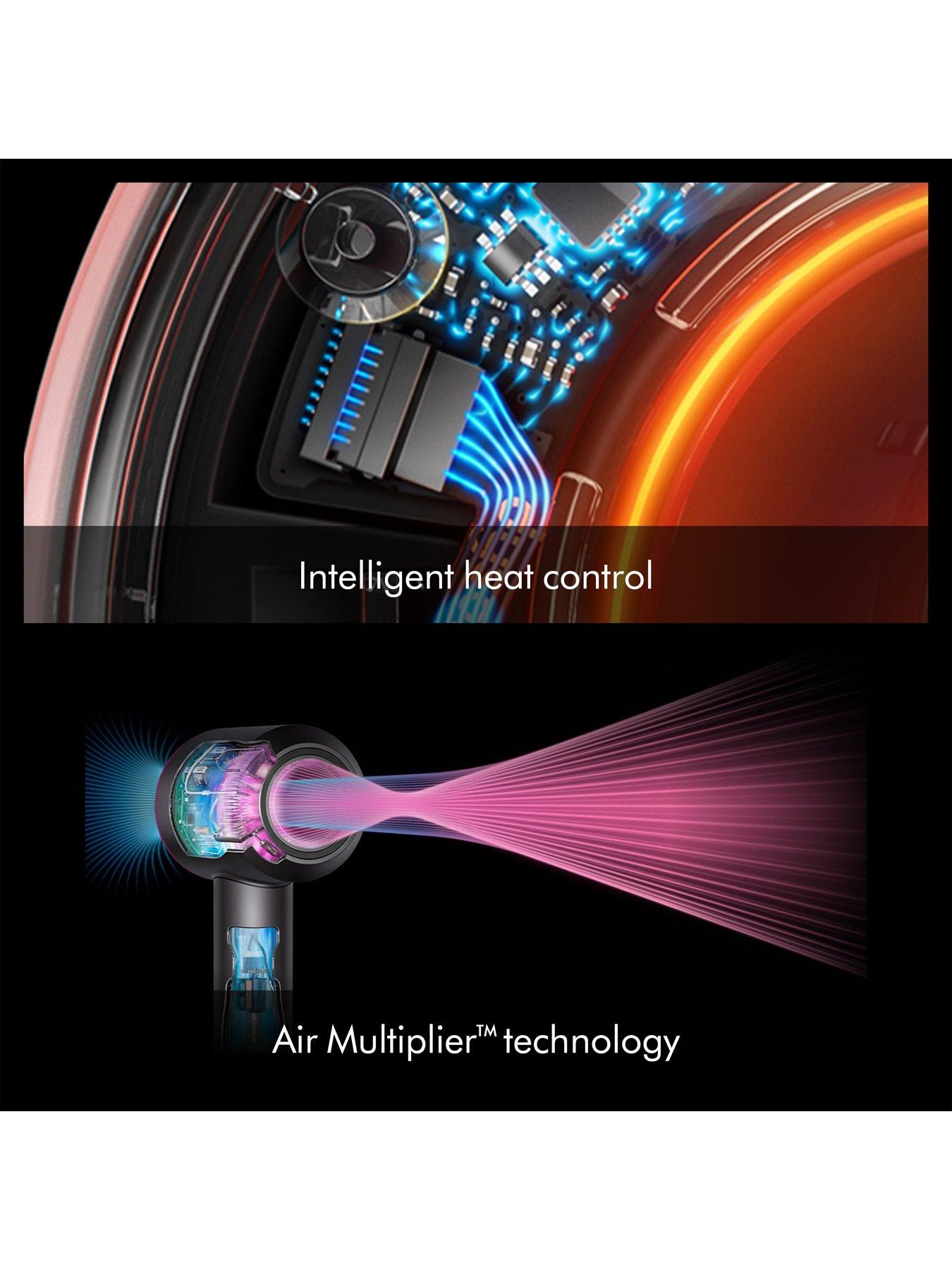  image of dyson-supersonic-nuraltrade-hair-dryer-with-diffuser-for-curly-amp-coily-hair-in-amber-silk