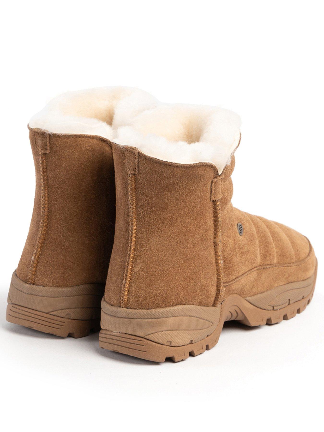 Image 2 of 5 of Just Sheepskin Ladies Hannah Sheepskin Padded Boot - Chestnut