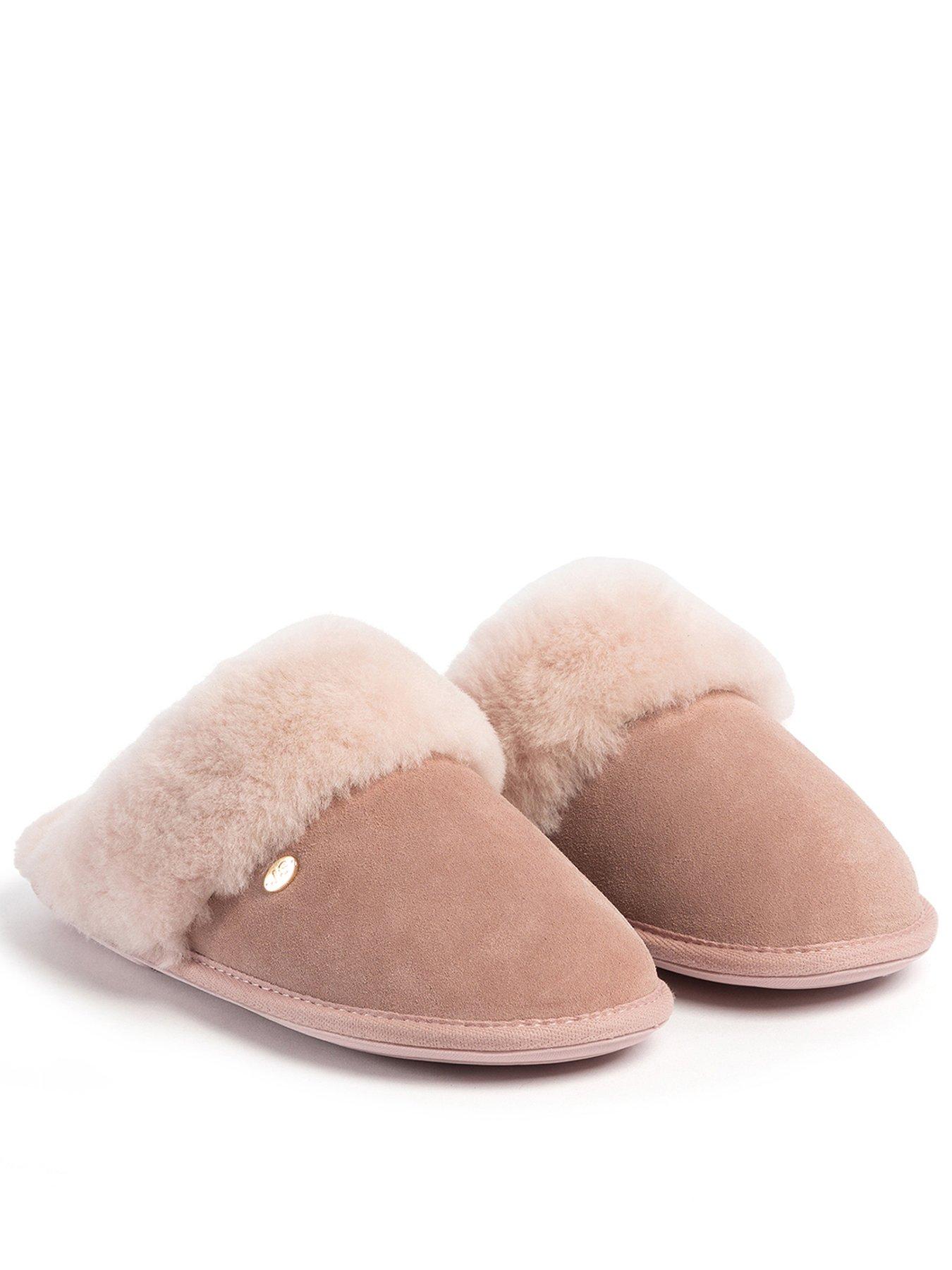 undefined Ladies Duchess Sheepskin Slipper - Pink
