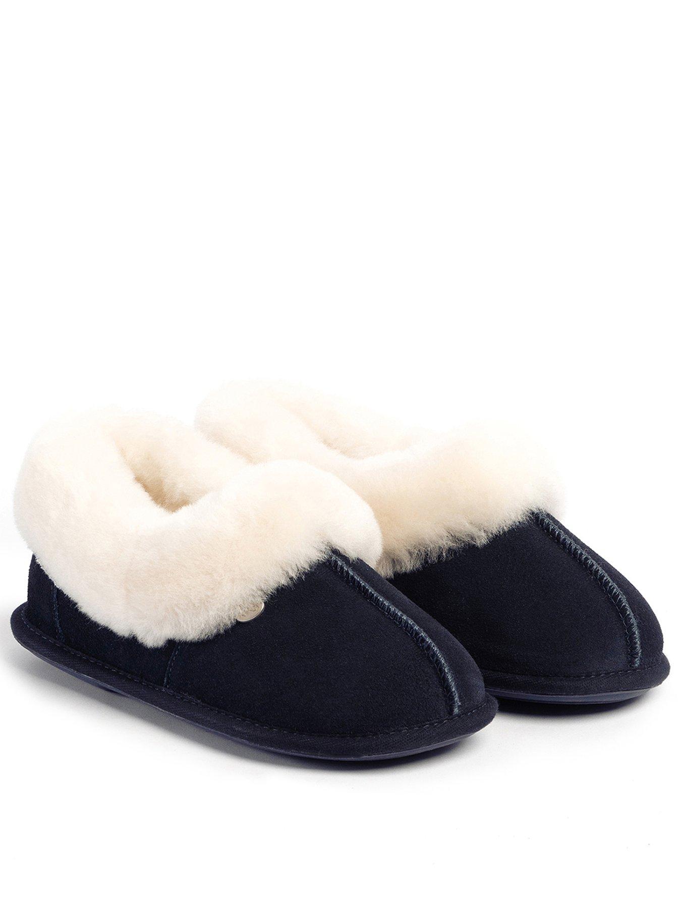 undefined Ladies Classic Sheepskin Slipper - Navy