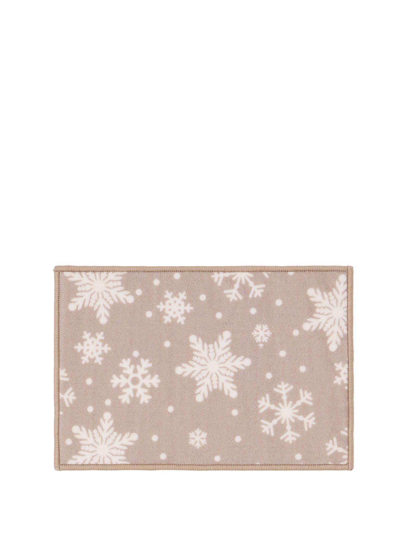 Image 2 of 3 of Very Home Natural Snowflake Doormat and Runner Set 40x60/50x150cm