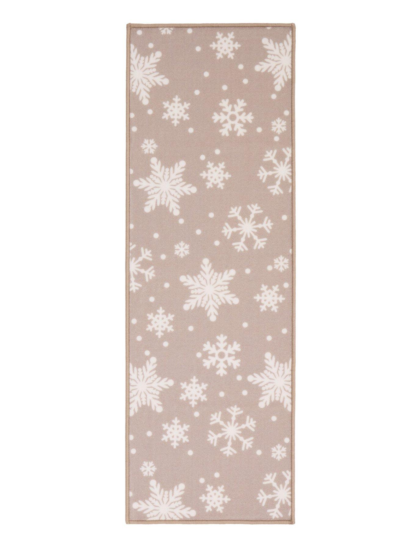 Image 3 of 3 of Very Home Natural Snowflake Doormat and Runner Set 40x60/50x150cm