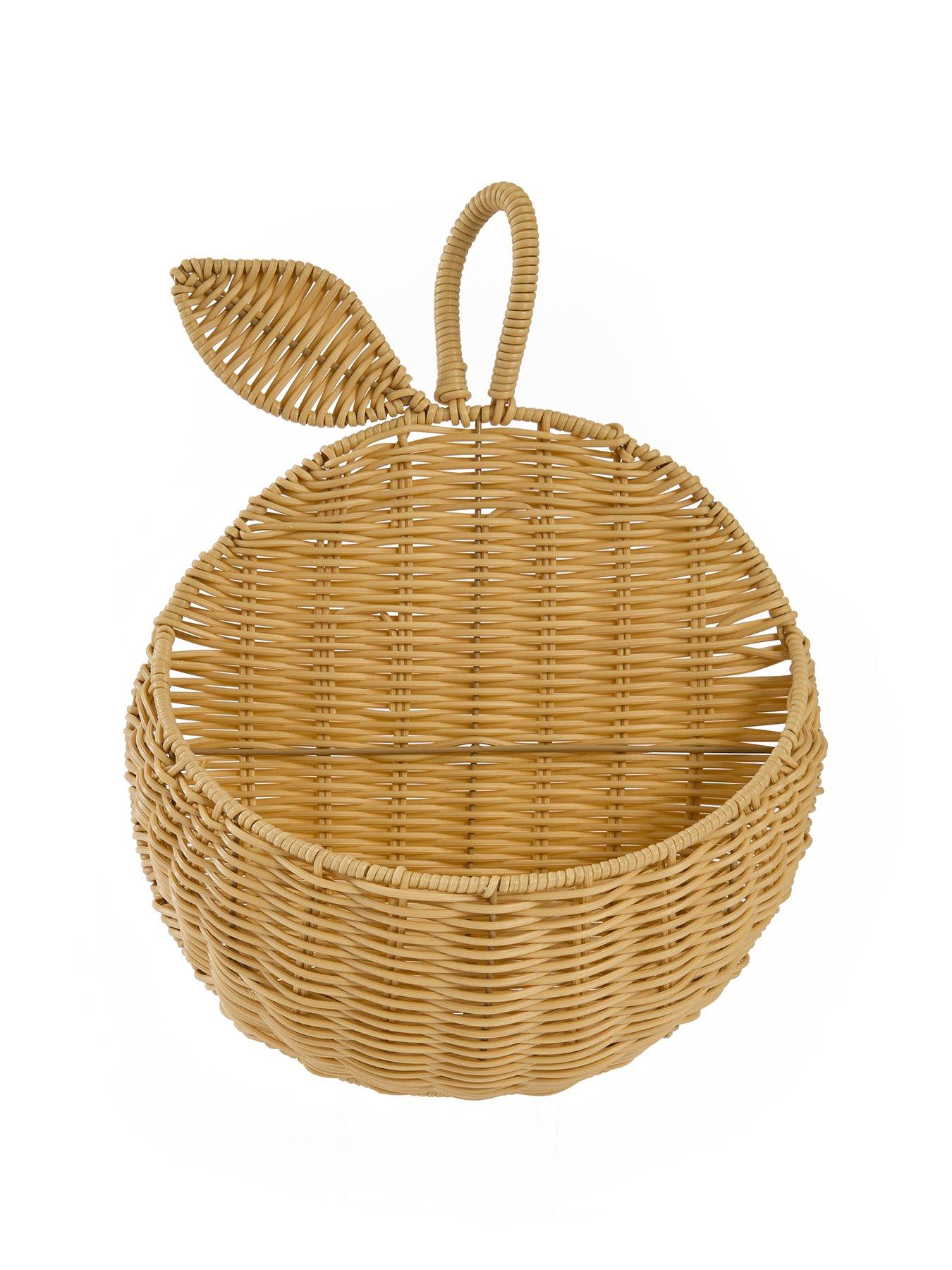  image of the-very-collection-orange-hanging-wall-basket