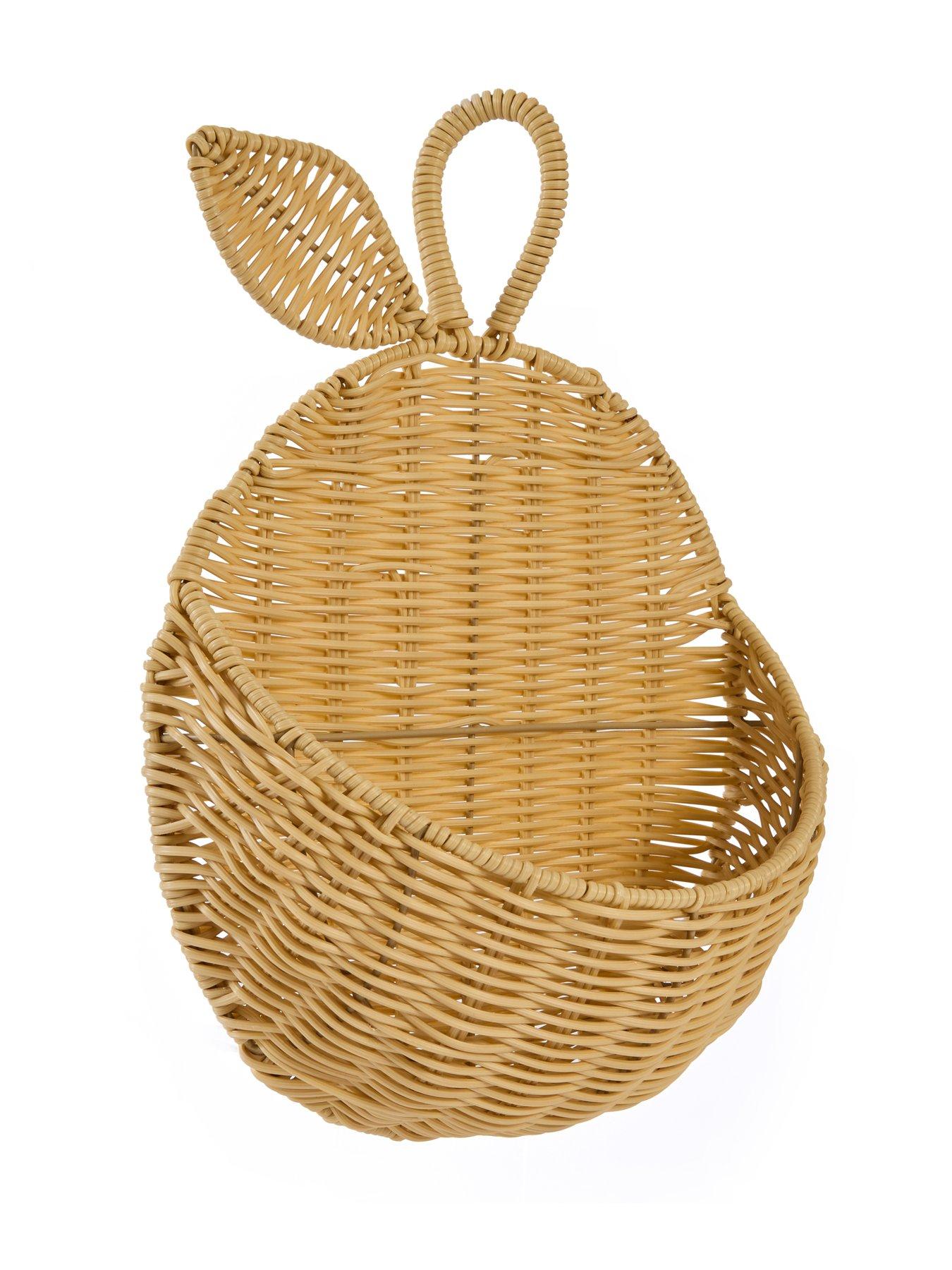  image of the-very-collection-orange-hanging-wall-basket