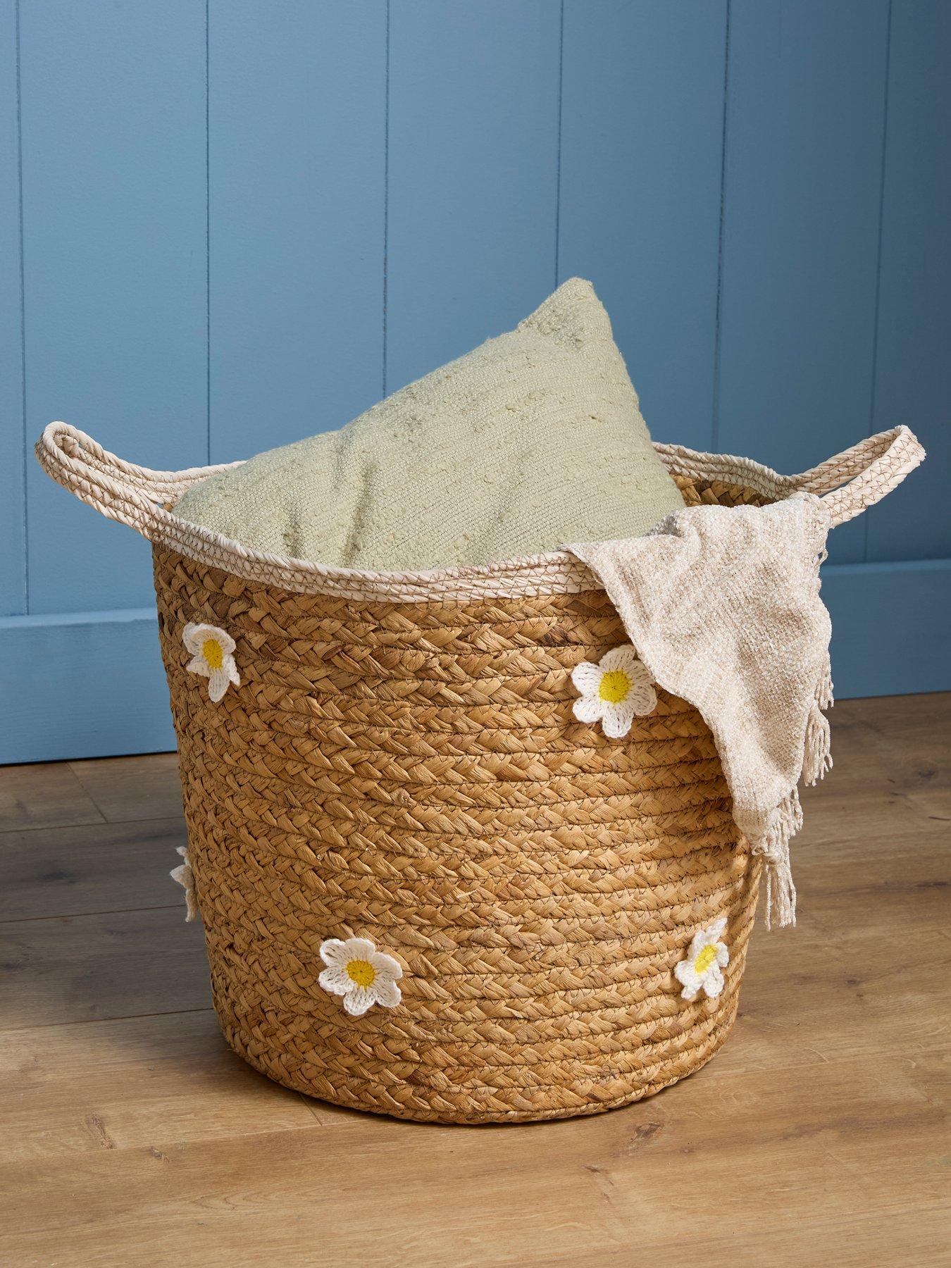 Image 1 of 7 of The Very Collection Daisy Embroidered Basket