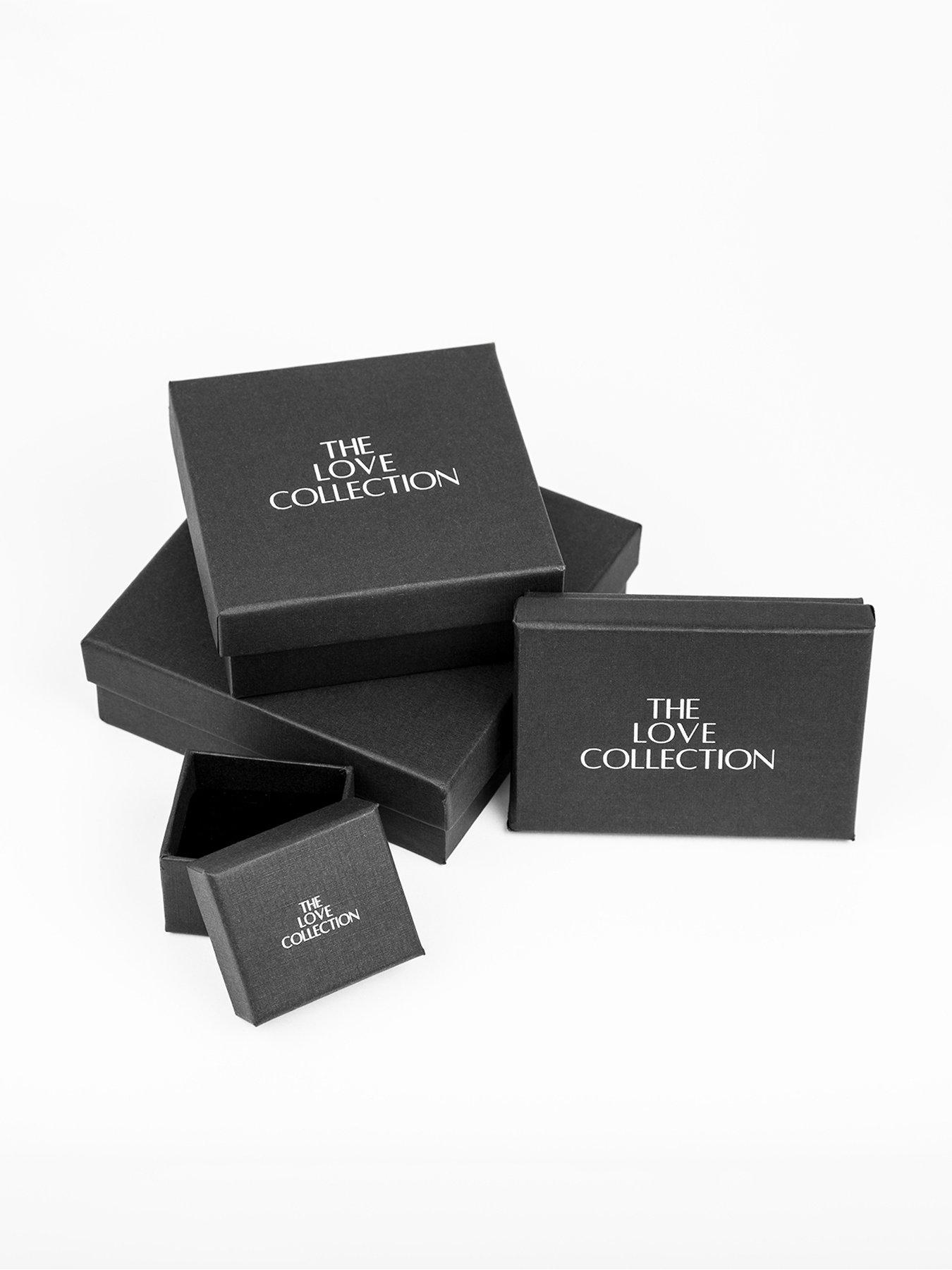  image of the-love-collection-sterling-silver-pixelated-heart-cz-bracelet