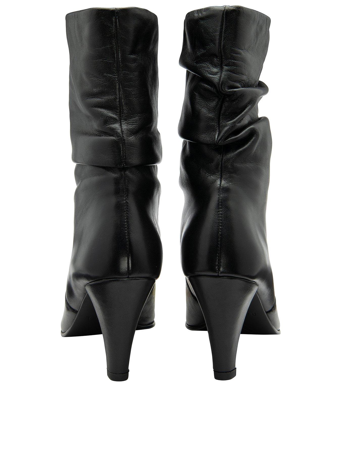 Image 3 of 4 of Ravel Gatton Slouchy&nbsp;Calf Boots&nbsp;- Black