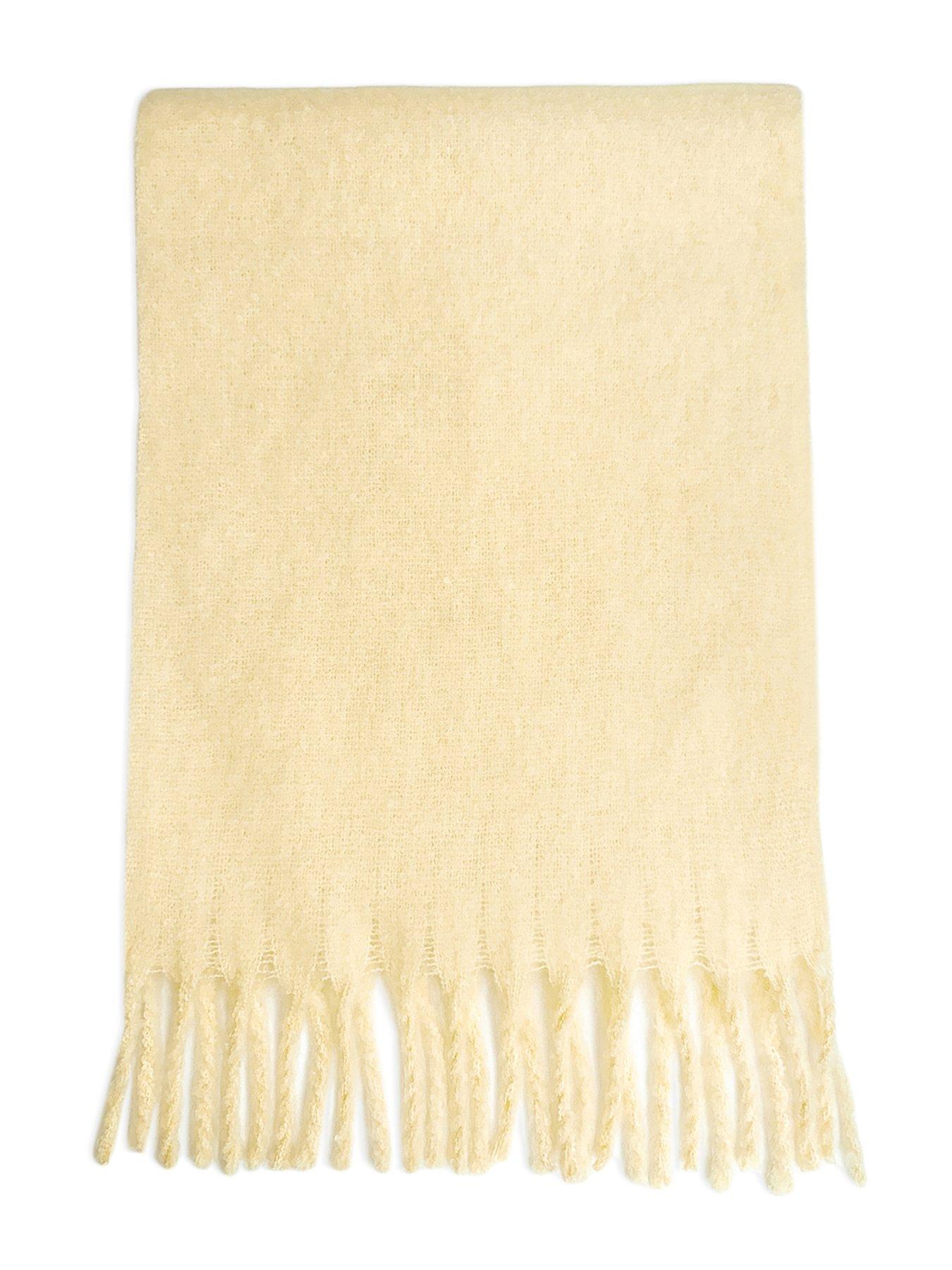 Image 3 of 3 of Albaray Fluffy Scarf Butter Yellow
