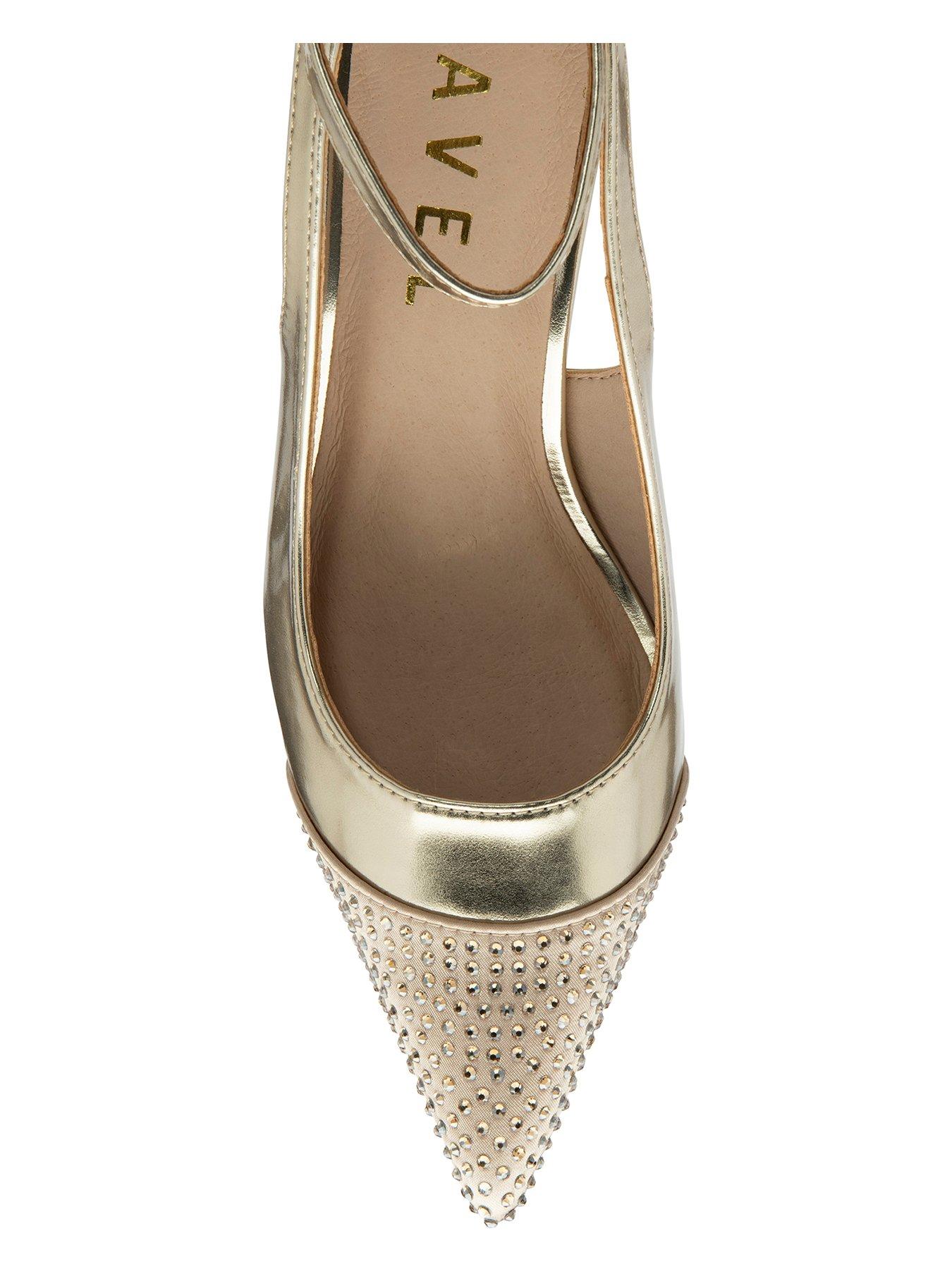Image 4 of 4 of Ravel Catrine Heel Shoes - Gold